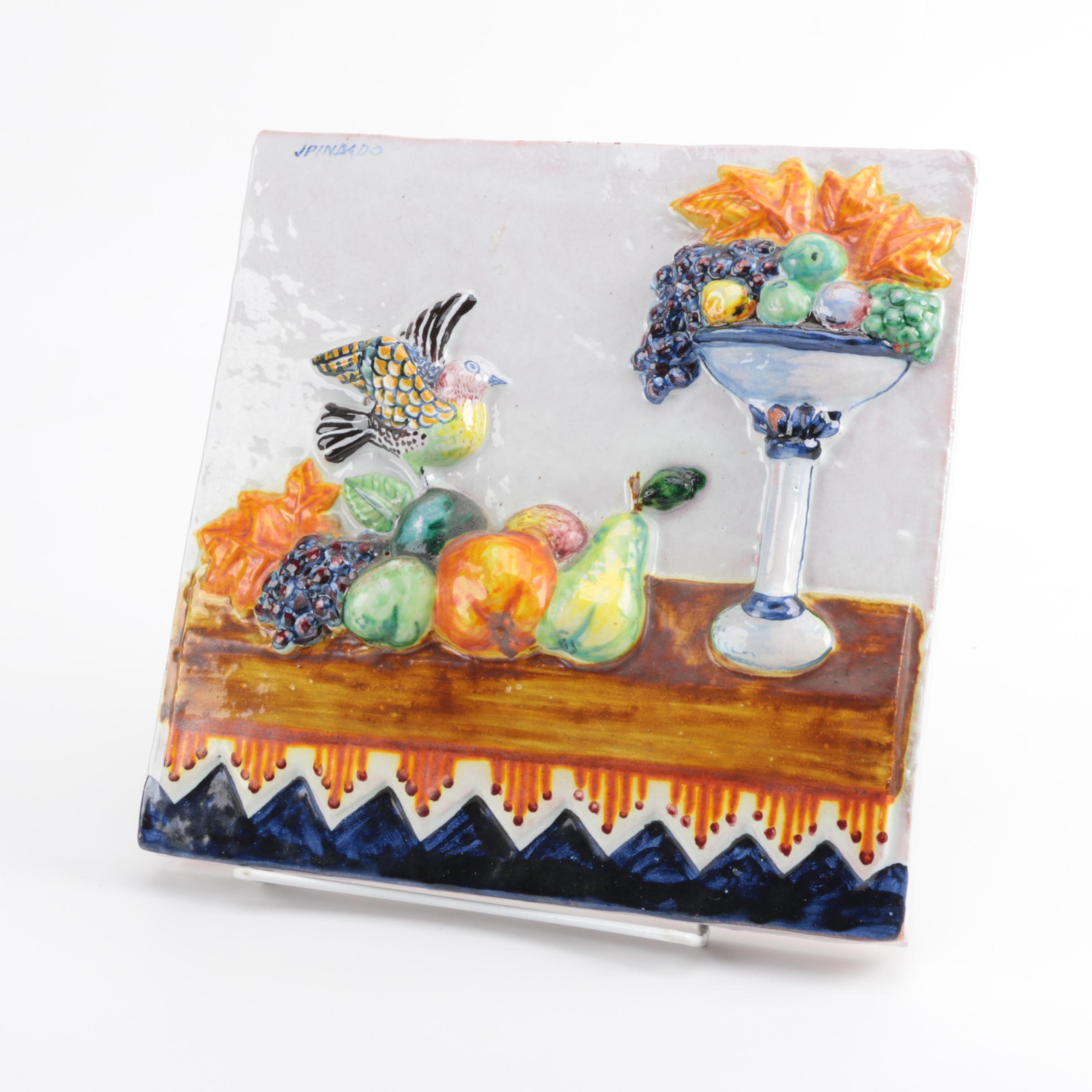 Painted Tile by J Pindado