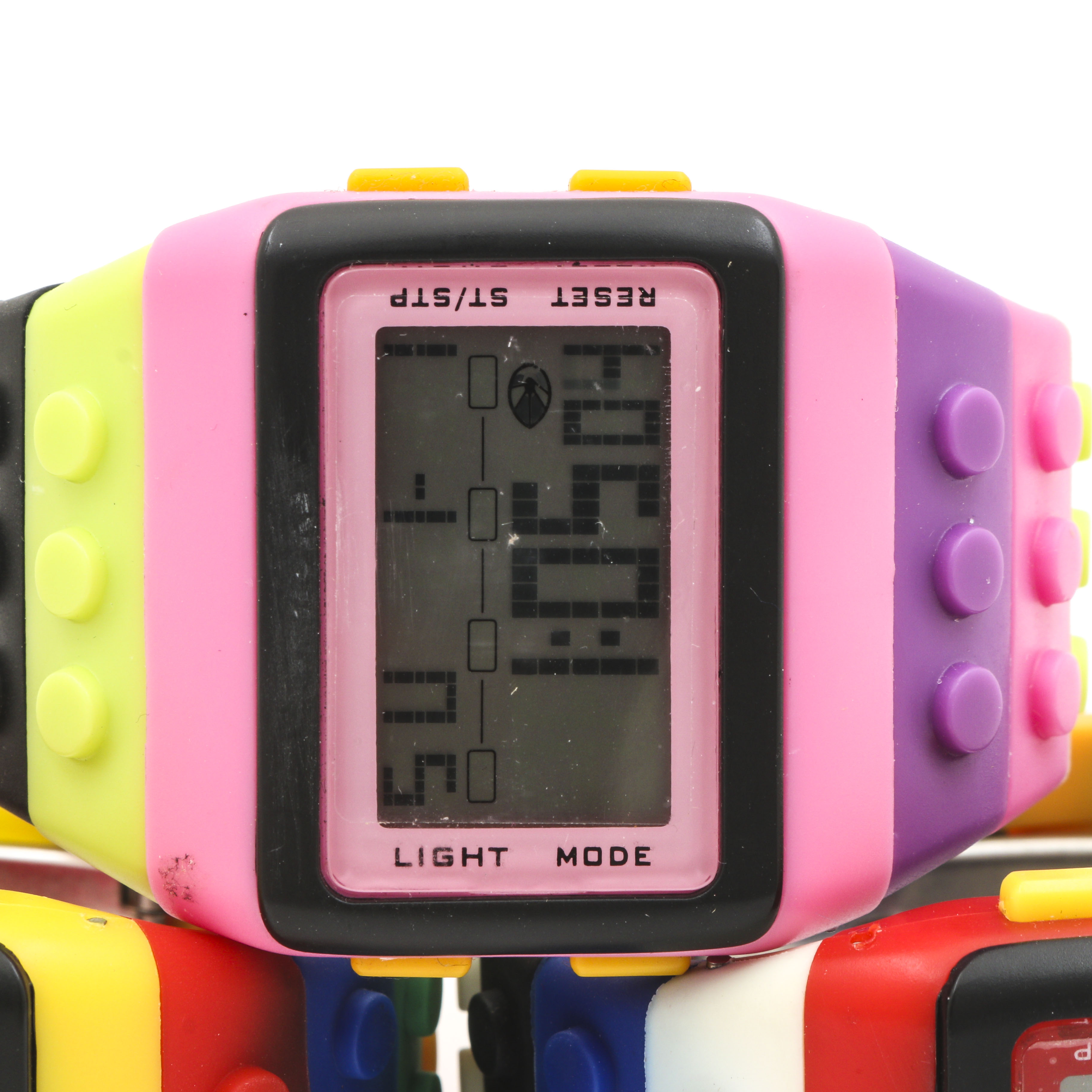 Grouping of Shhors Rainbow Building Block Digital Watch