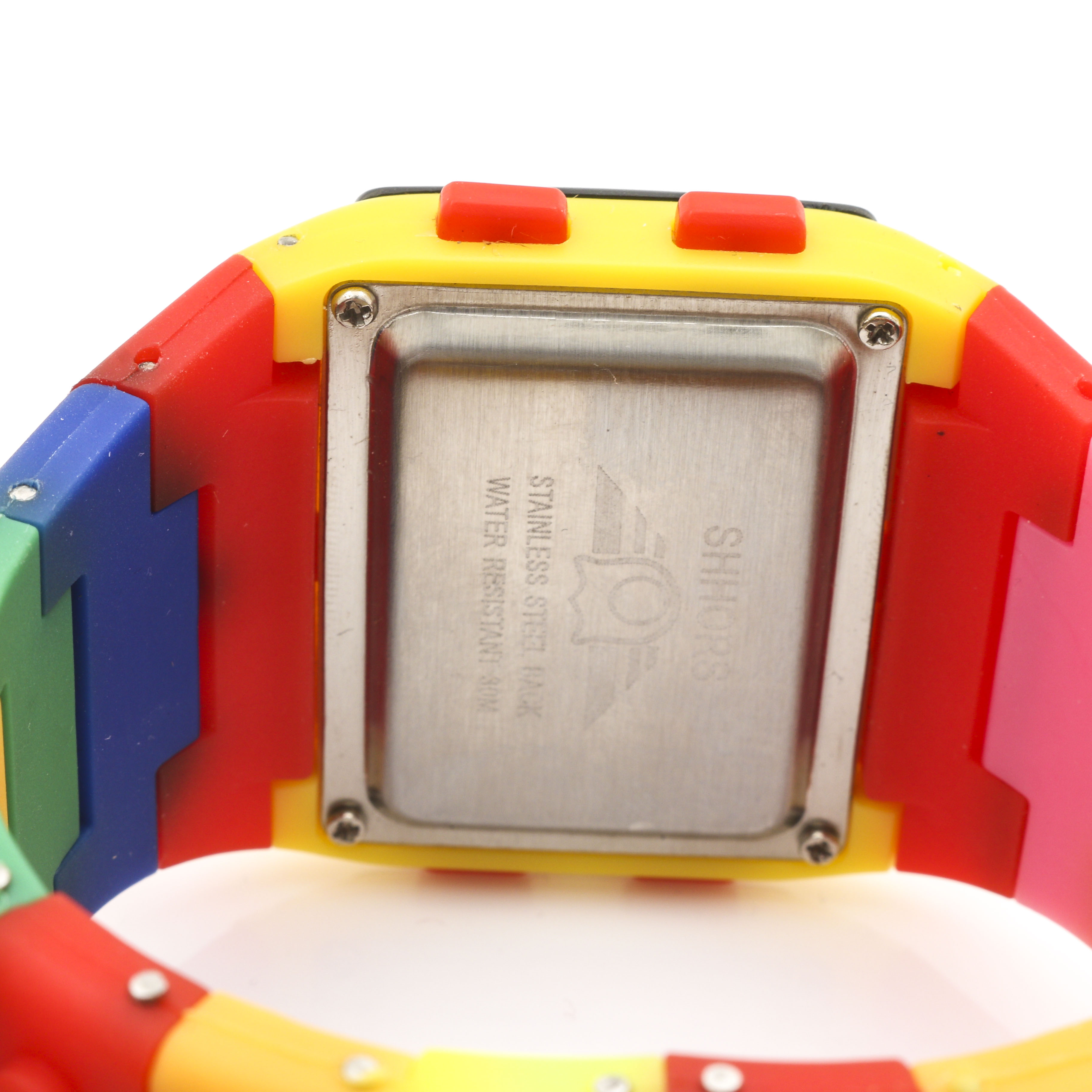 Grouping of Shhors Rainbow Building Block Digital Watch
