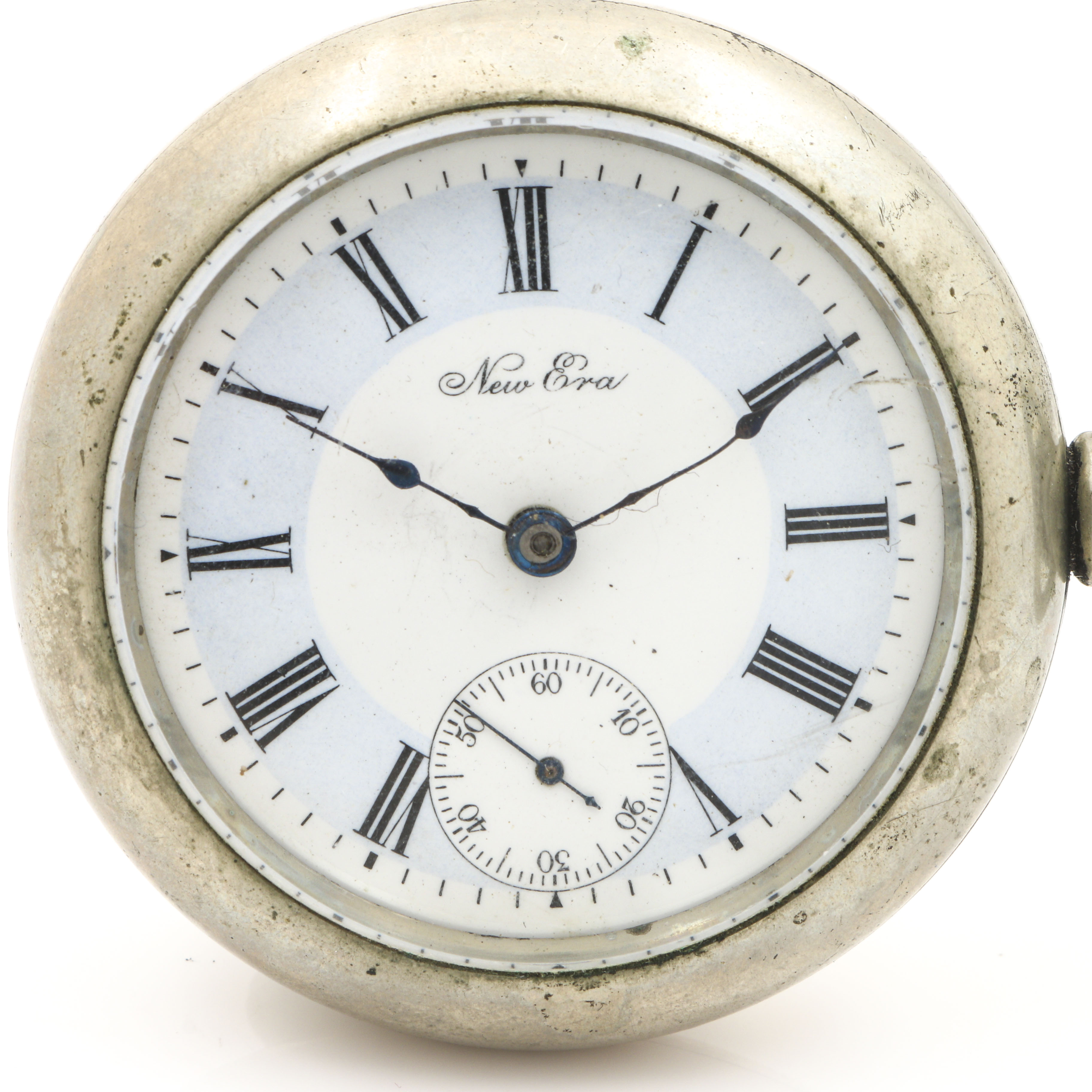 New Era Silverode Side Winder Pocket Watch