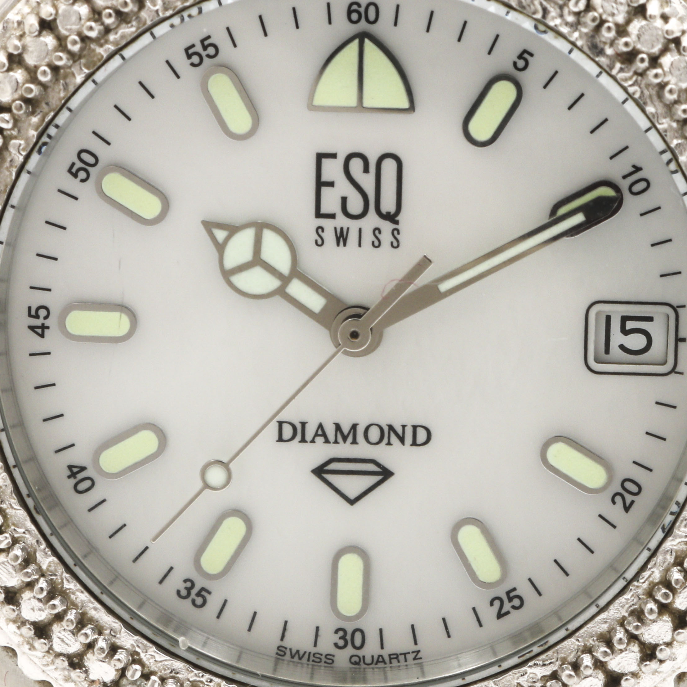 ESQ Swiss Silver Tone Diamond Watch