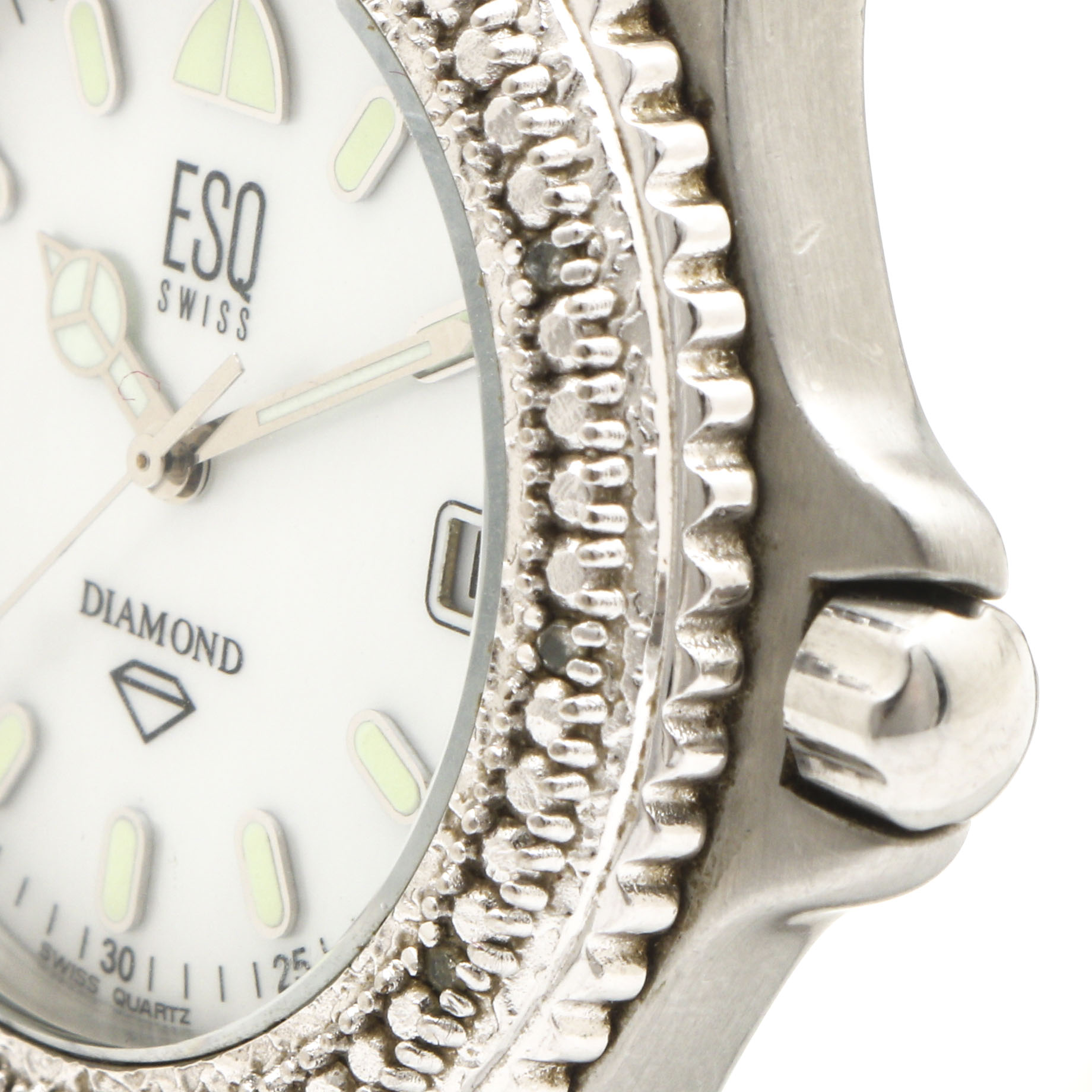 ESQ Swiss Silver Tone Diamond Watch