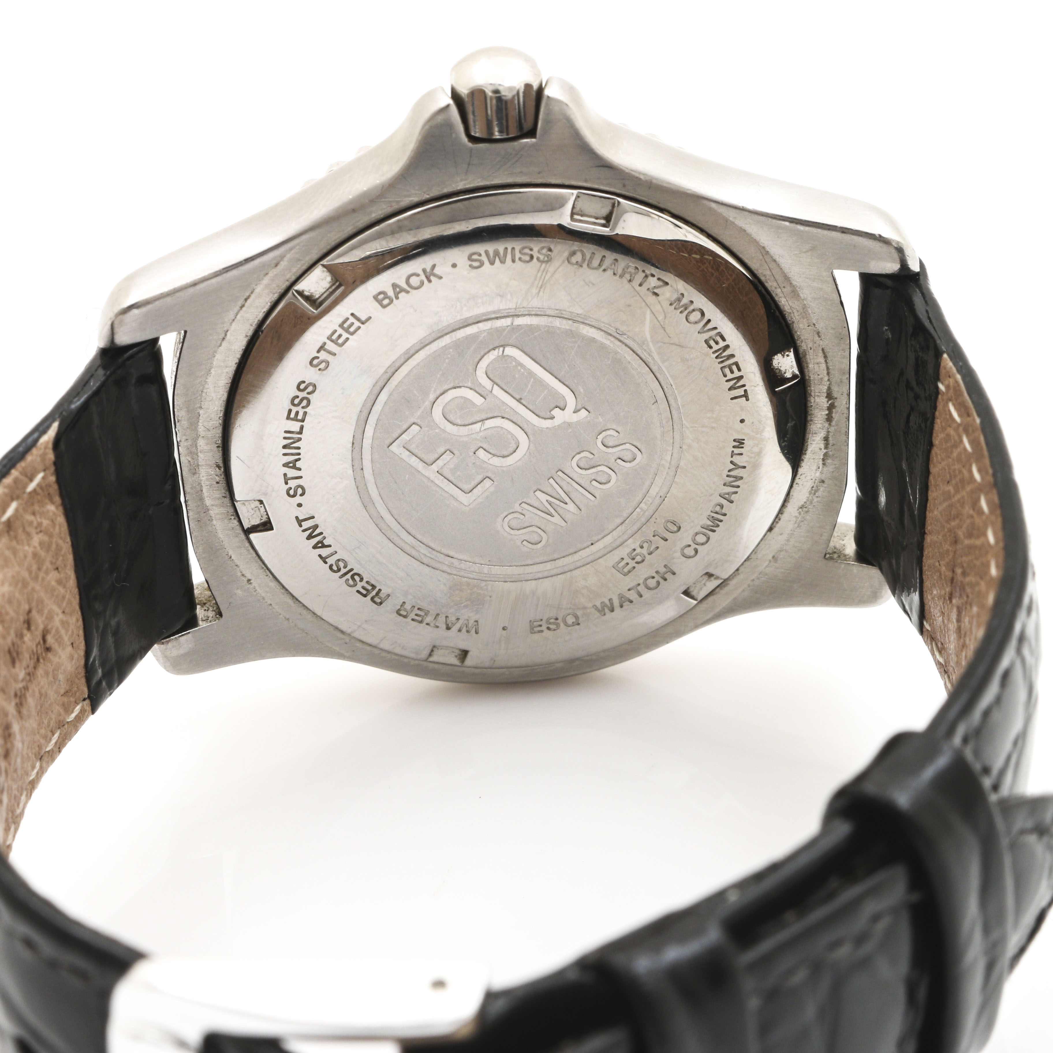 ESQ Swiss Silver Tone Diamond Watch