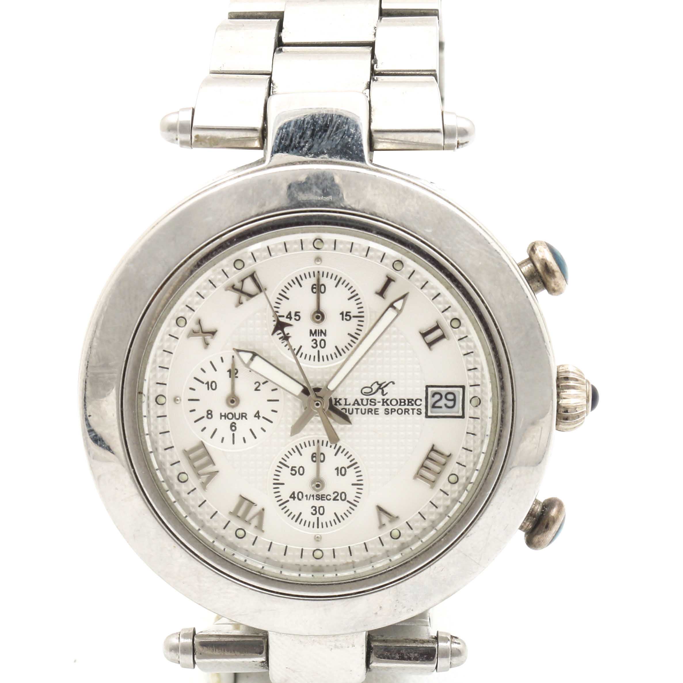 Klaus-Kobec Stainless Steel Watch