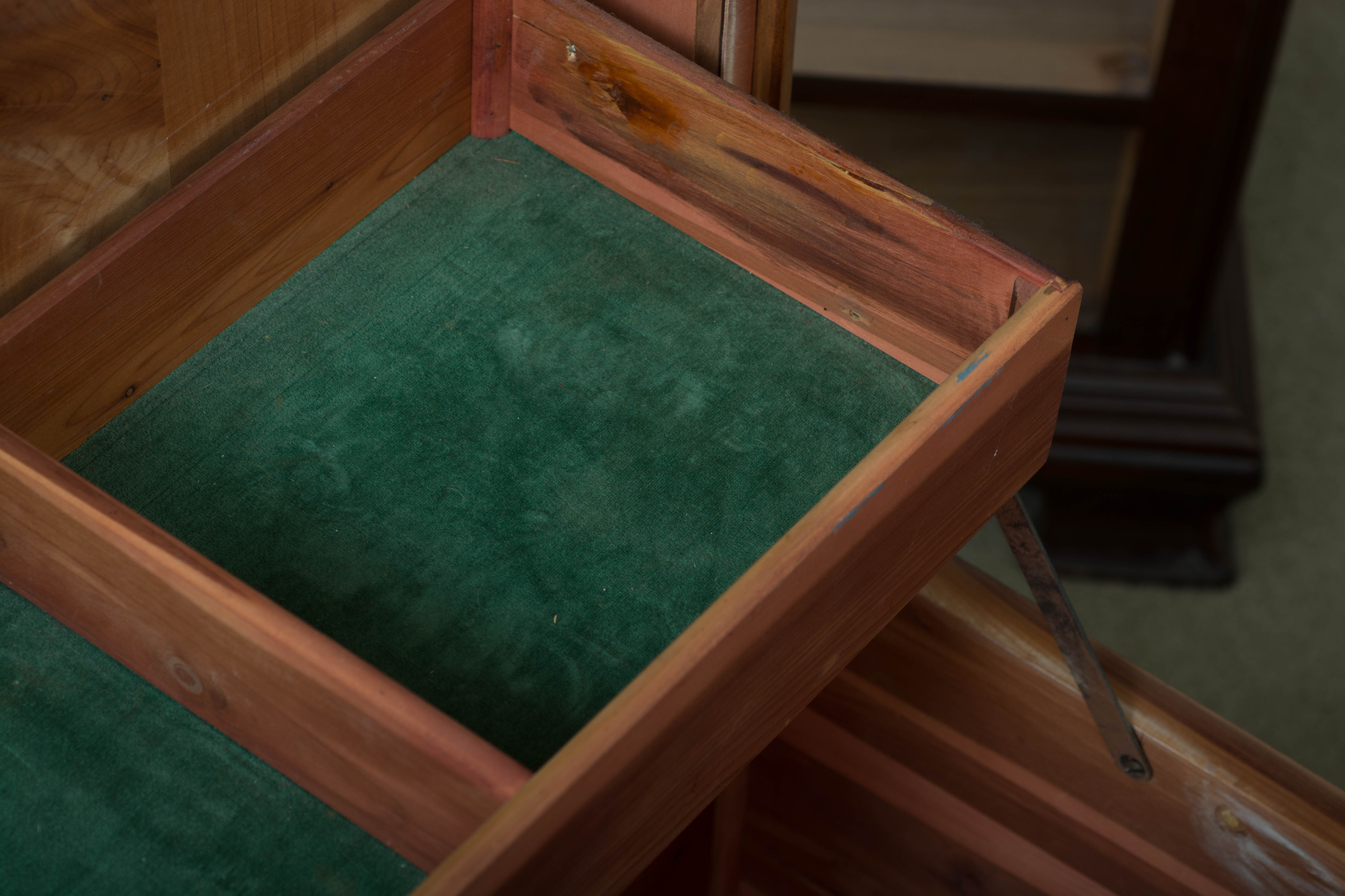 Art Deco Style "Aroma-Tite" Waterfall Cedar Chest by Lane Furniture