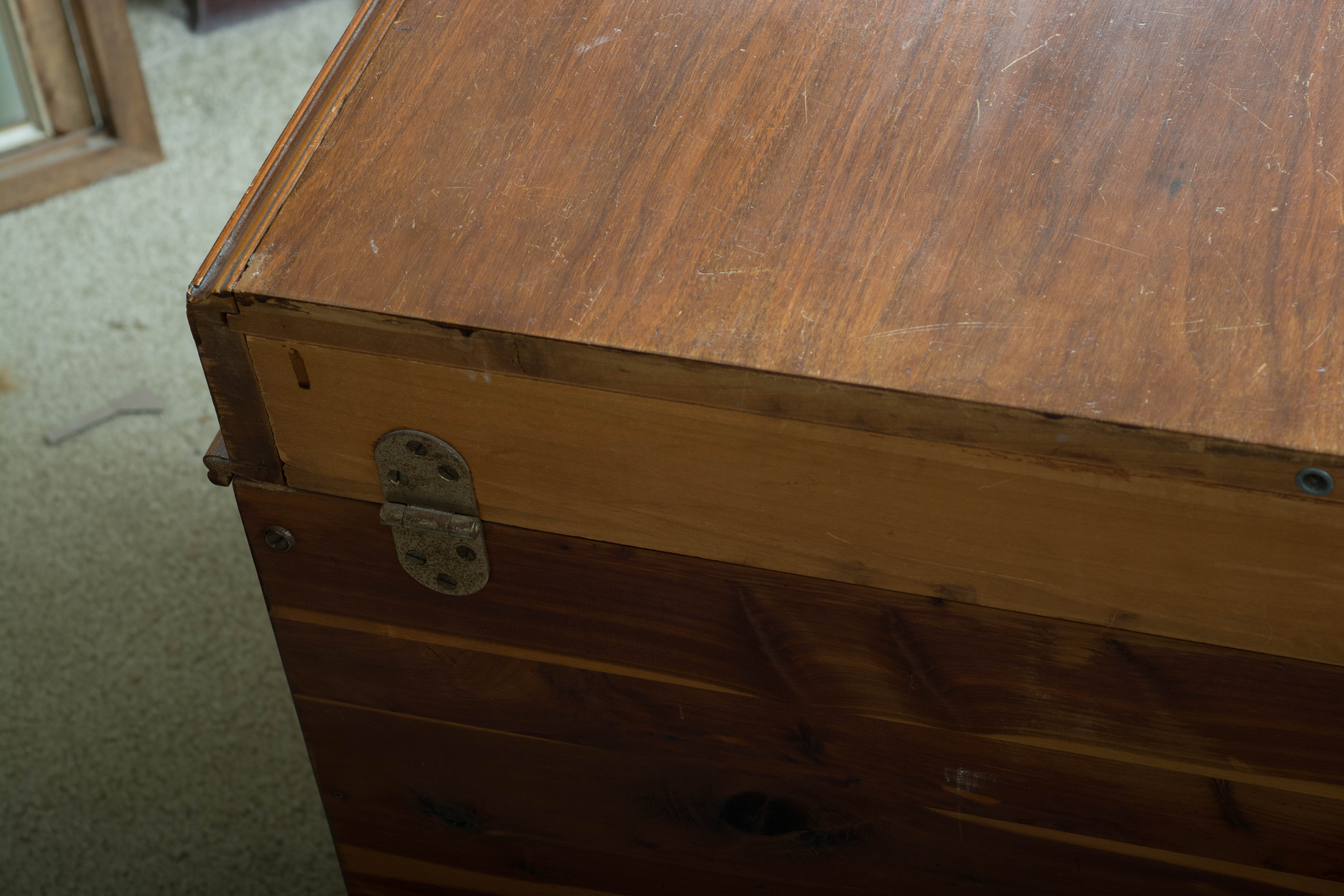 Art Deco Style "Aroma-Tite" Waterfall Cedar Chest by Lane Furniture