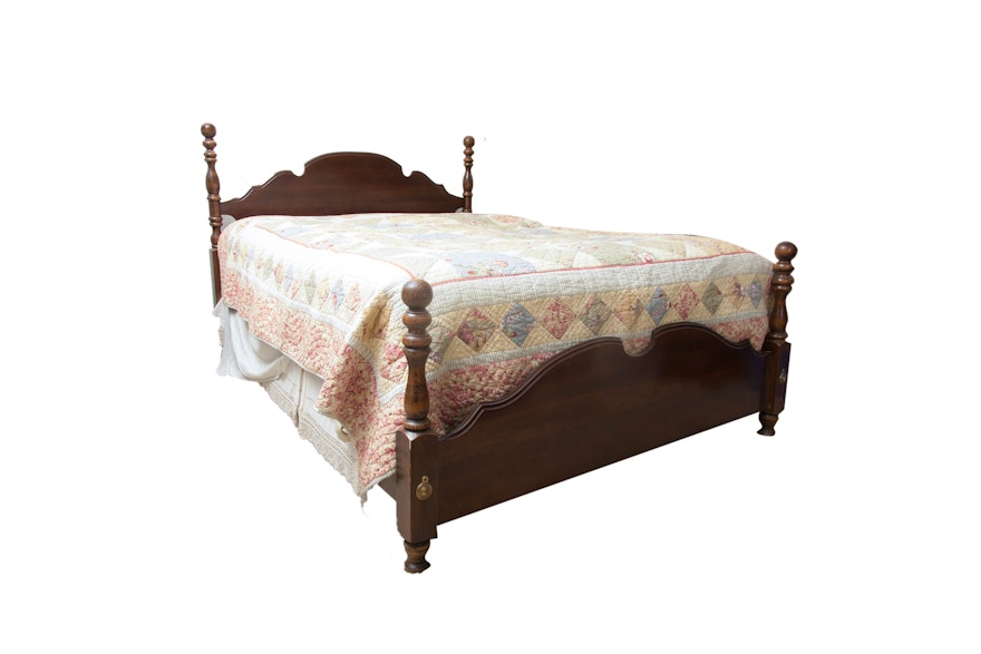 Colonial Style Queen-Size Bed Frame