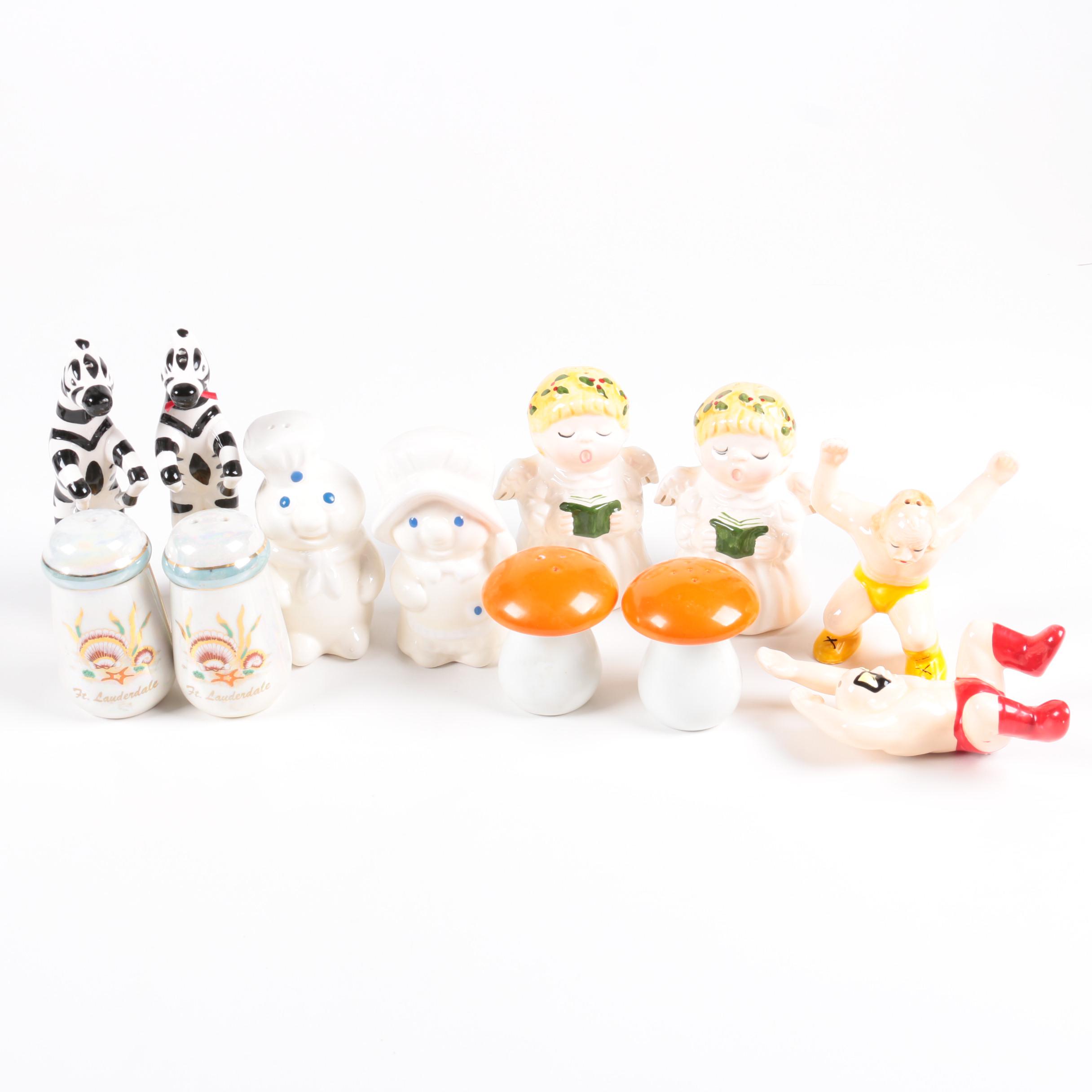 Salt and Pepper Shaker Pairs Featuring Pillsbury