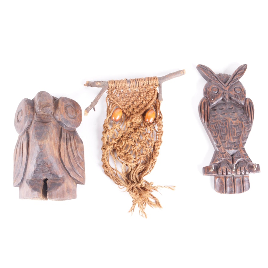 Owl Motif Wall Decor Assortment