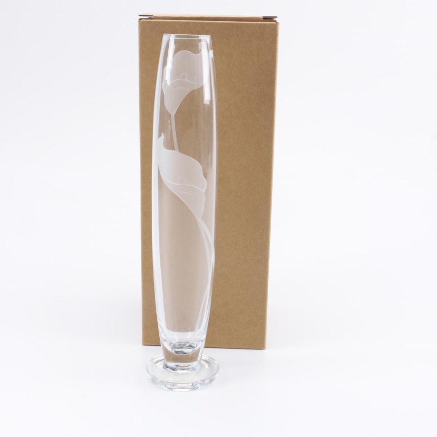 Crystal "Calla Lily" Vase