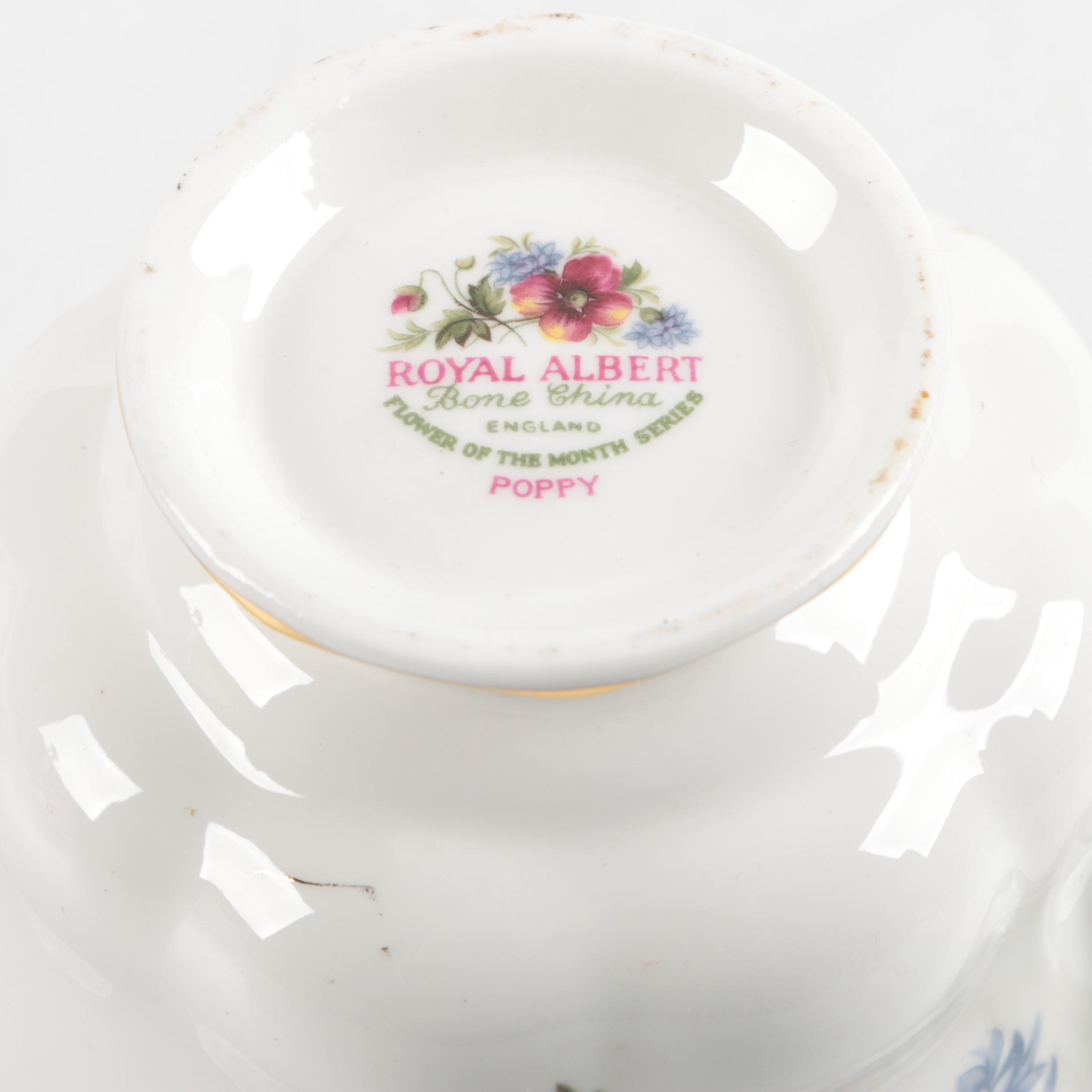 English Bone China Tea Cups and Saucers including Ridgway Potteries