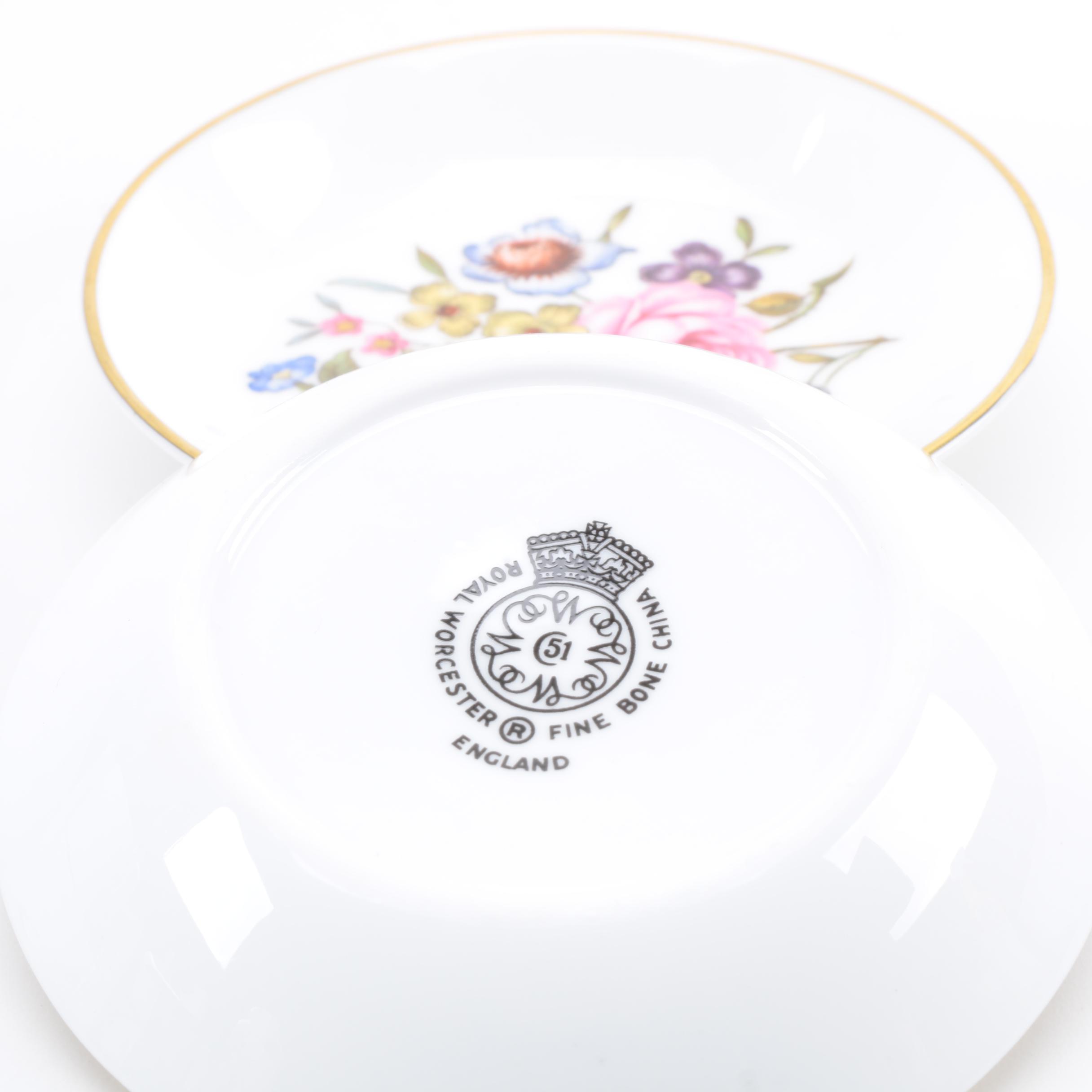 Hammersley Ginger Jar and Royal Worcester Sauce Dishes