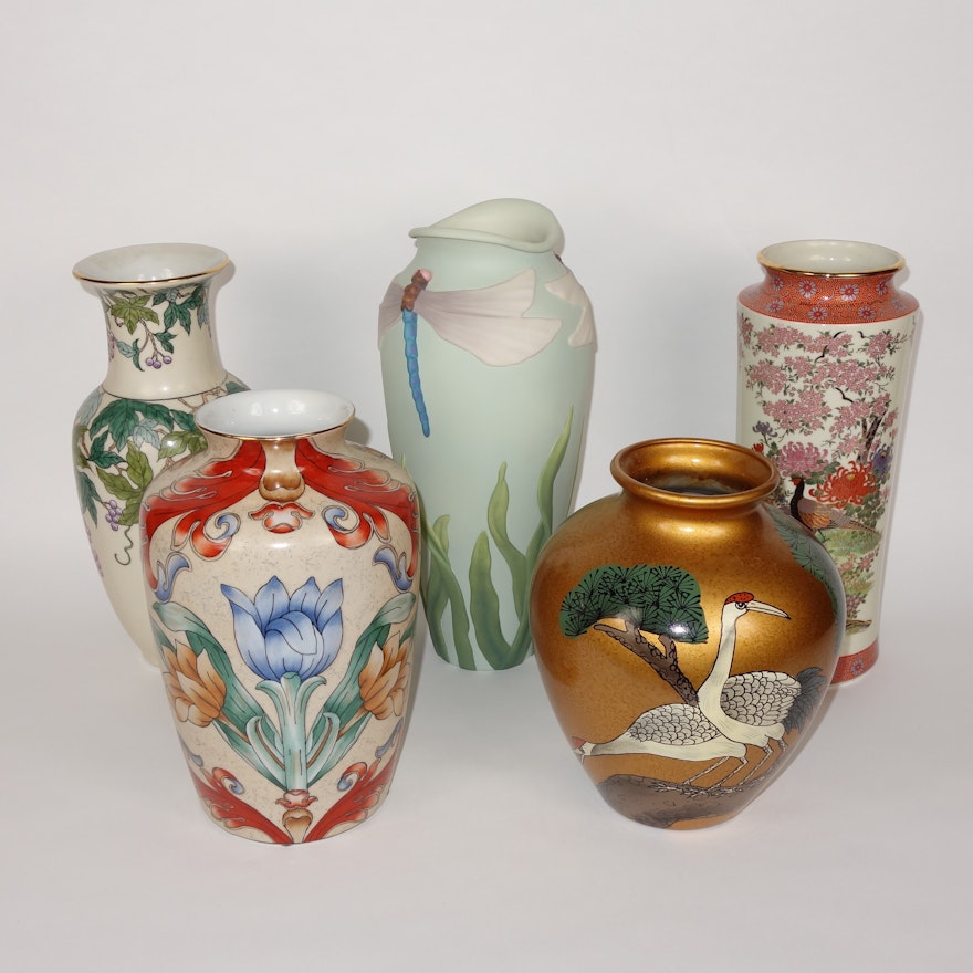 Asian Inspired Porcelain Vases
