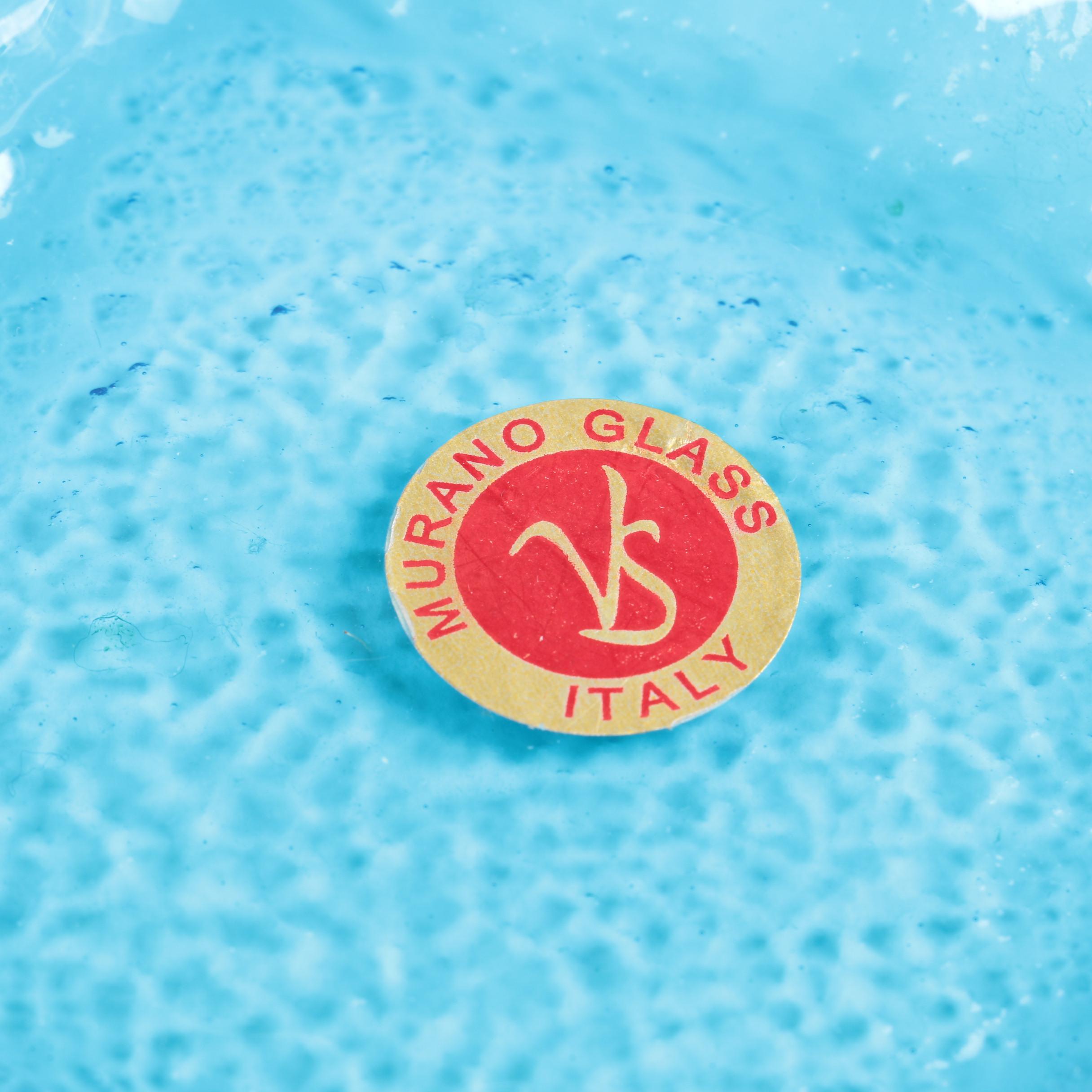 Murano Square Decorative Art Glass Plate