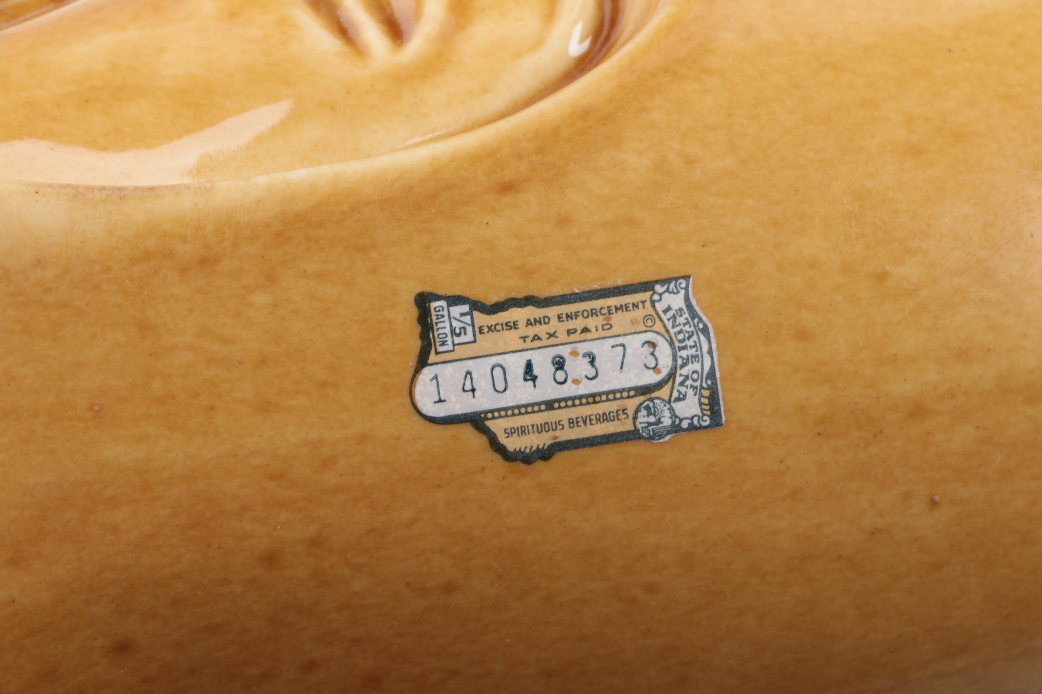 Vintage Old Crow Chess Piece Whisky Decanters