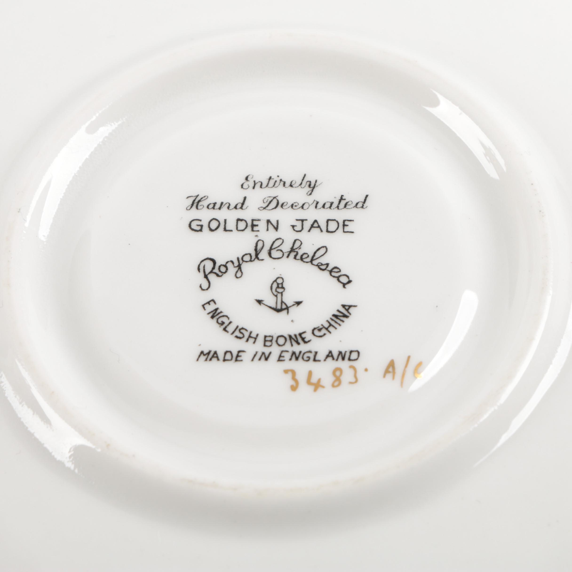 Bone China Tea Cups and Saucers including Royal Chelsea