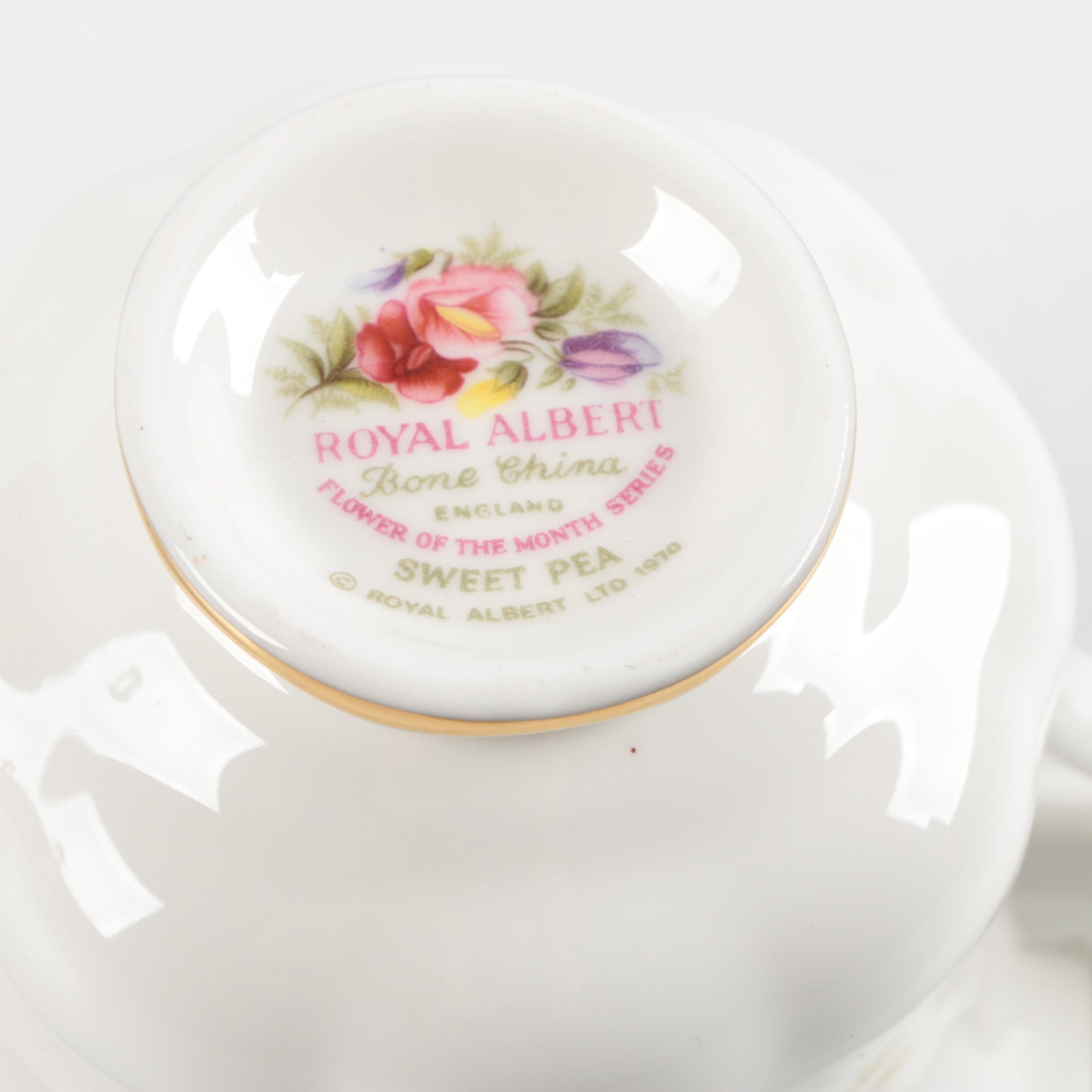 Bone China Tea Cups and Saucers including Royal Chelsea