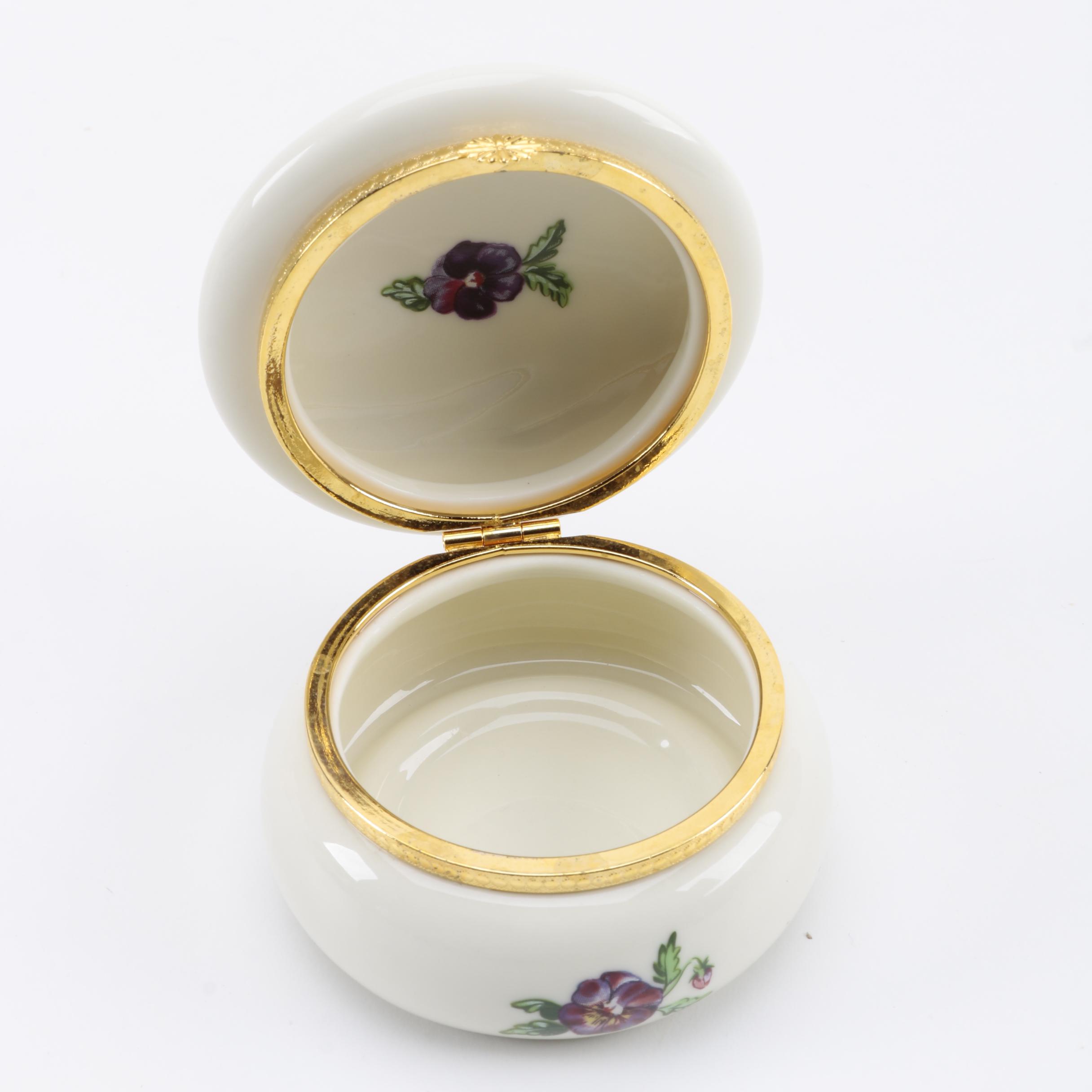 Porcelain Trinket Boxes, Including Lenox