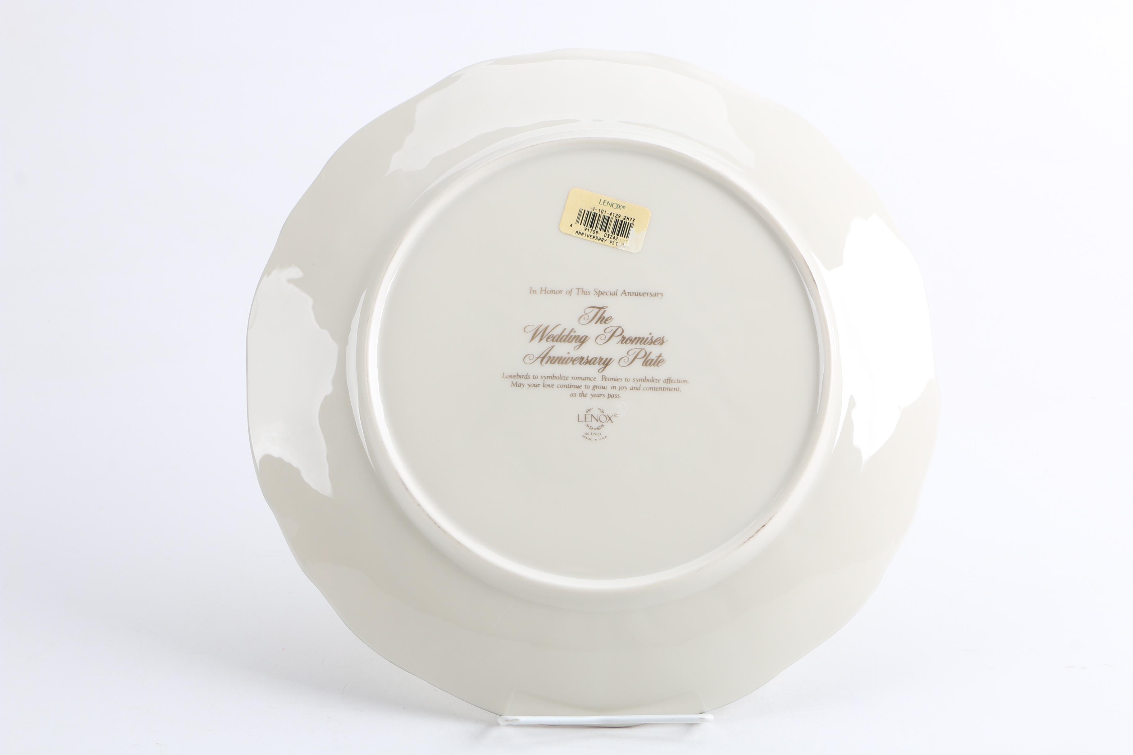 Lenox "The Wedding Promises Anniversary Plate"