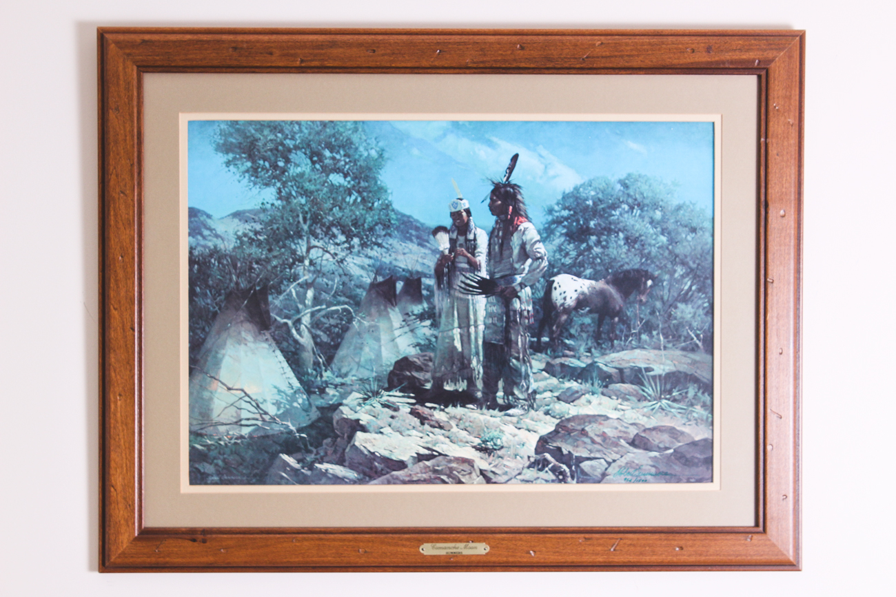 Robert Summers 1979 Limited Edition Offset Lithograph "Comanche Moon"