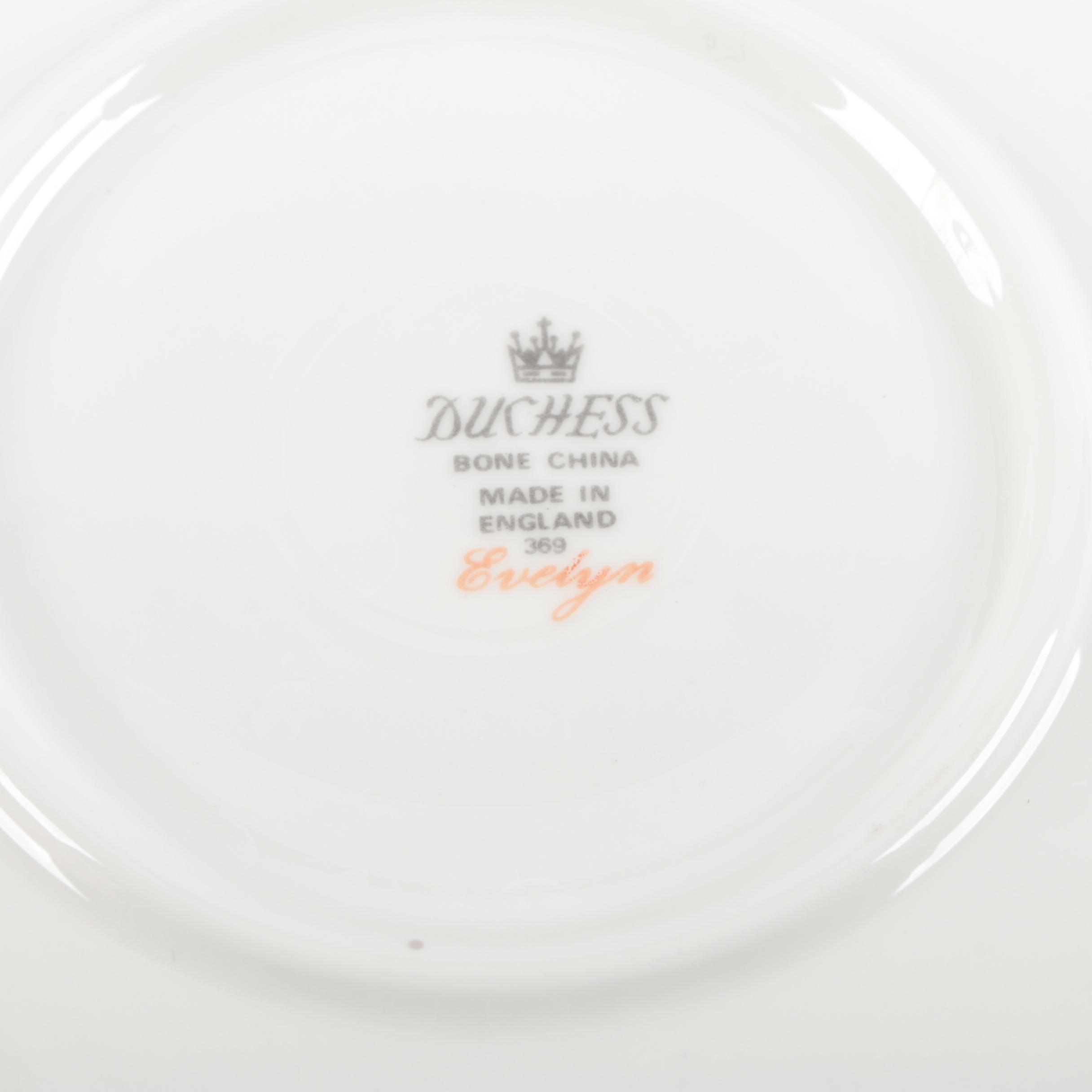 English Bone China Tea Cups and Saucers including Duchess