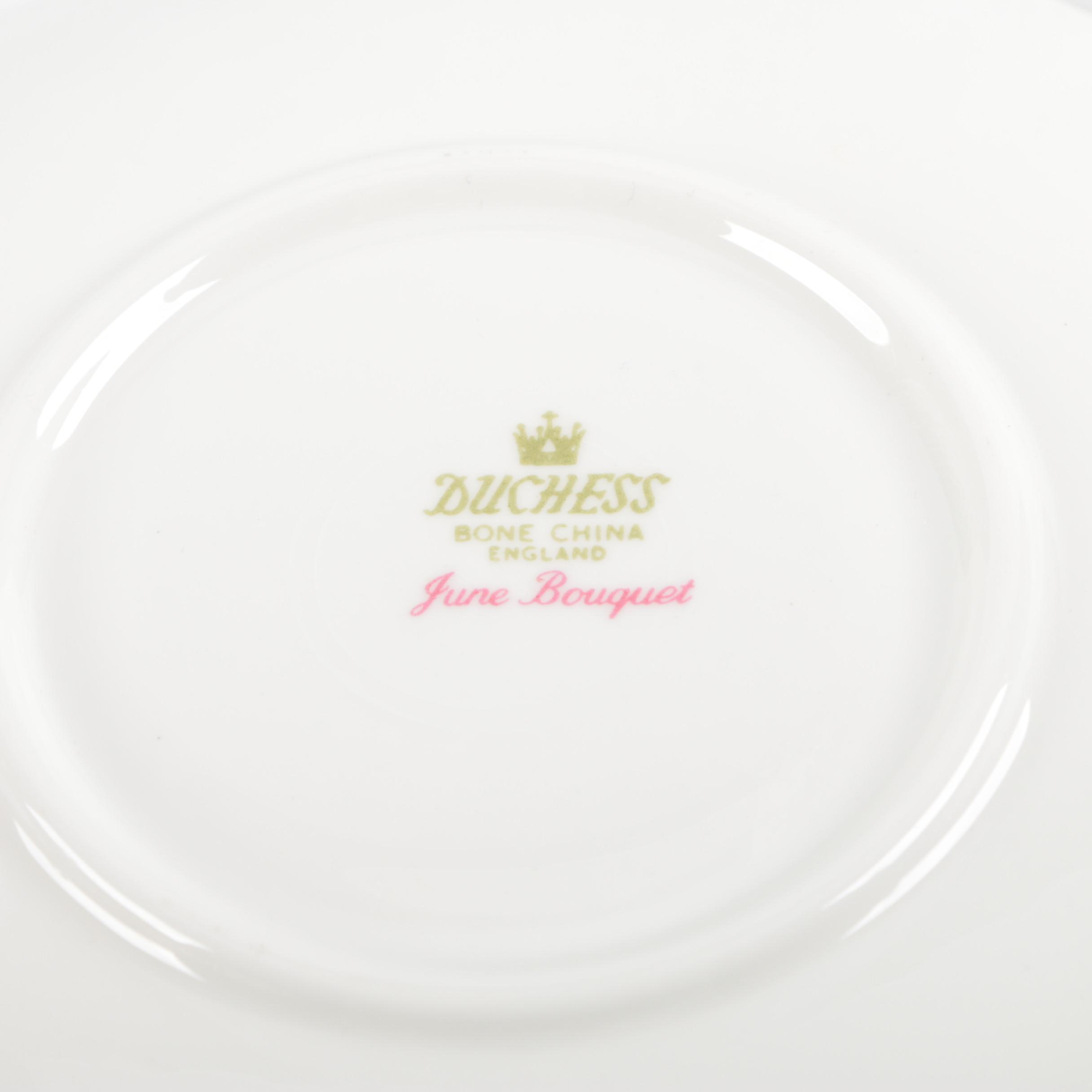 English Bone China Tea Cups and Saucers including Duchess