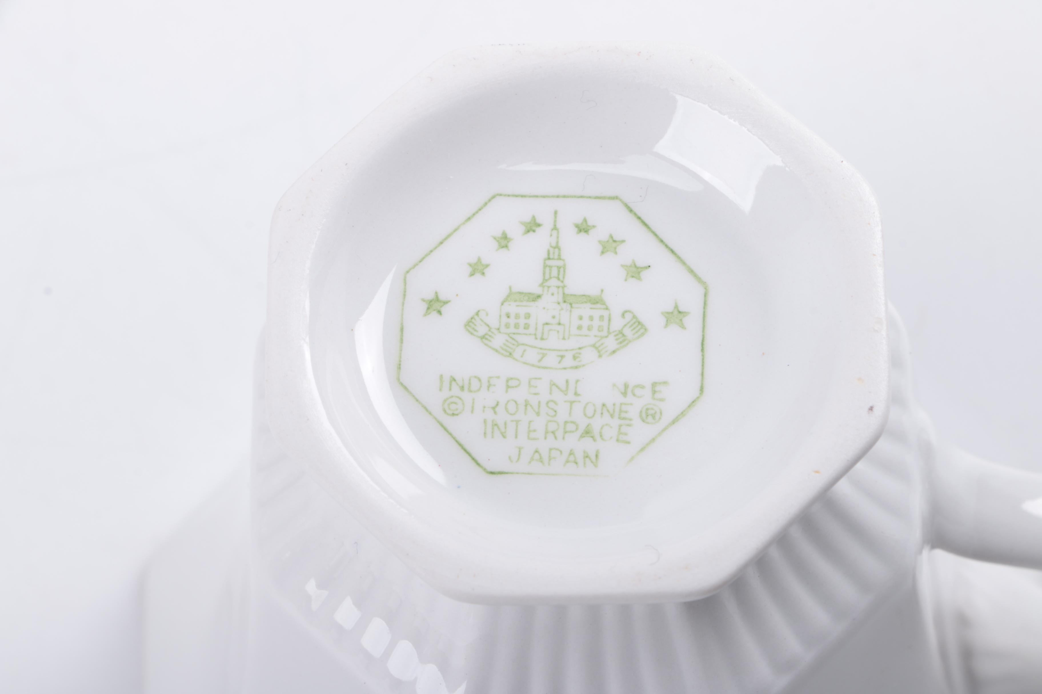 Interpace "Independence" Ironstone Cups and Saucers