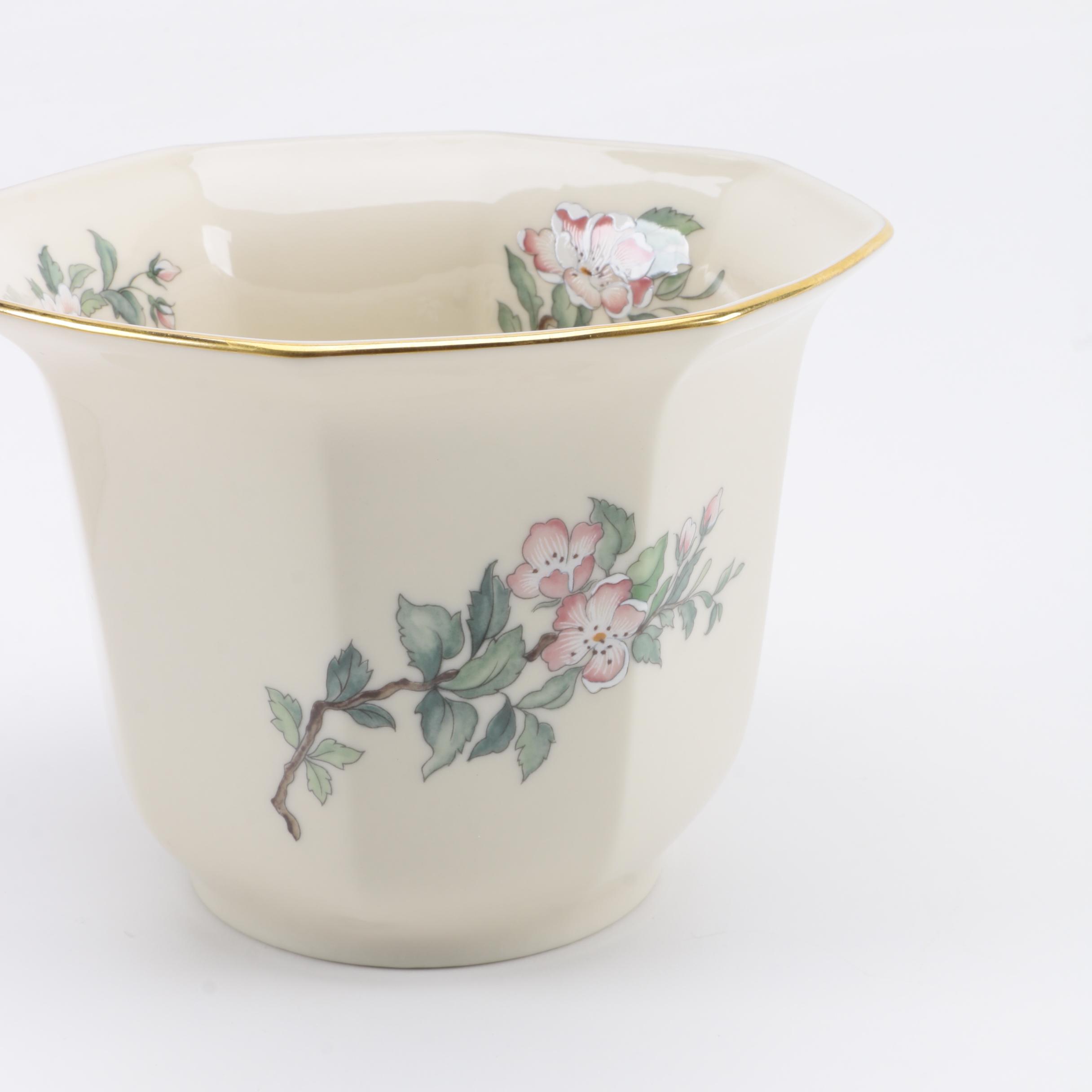 Lenox "Serenade" Vase and Candle Holder