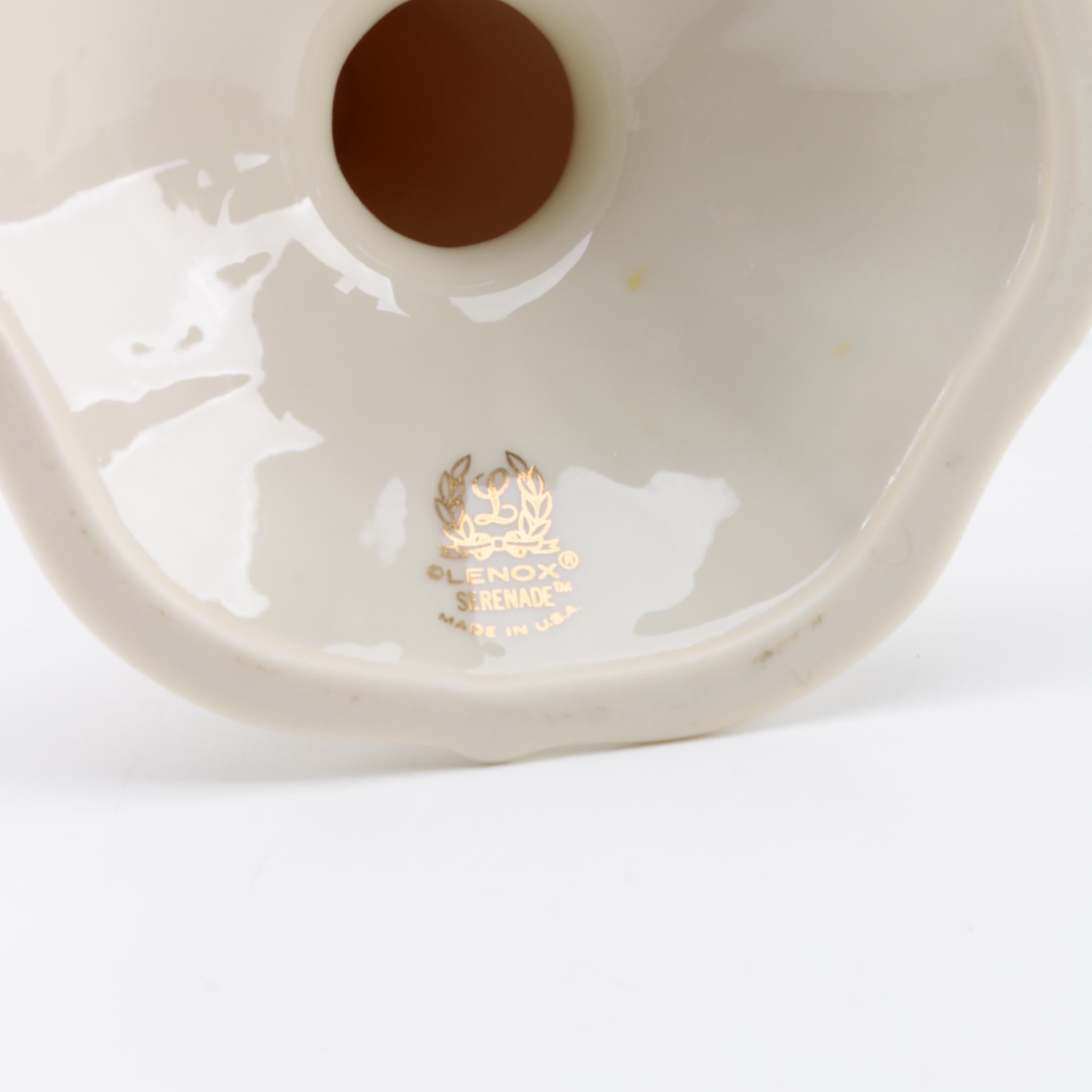 Lenox "Serenade" Vase and Candle Holder