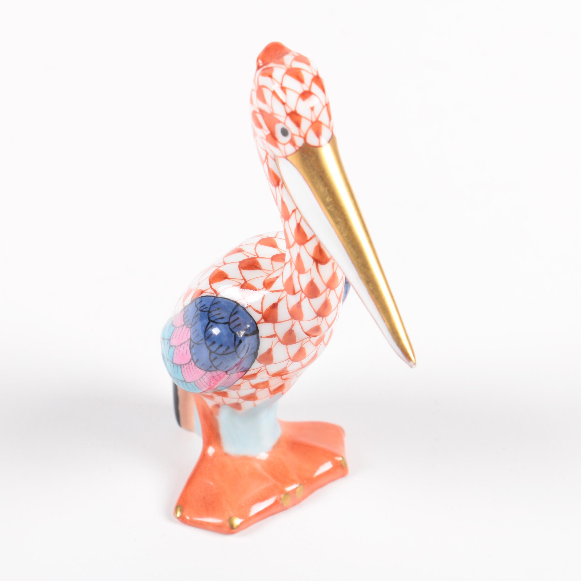 Herend Hungary Pelican Figurine