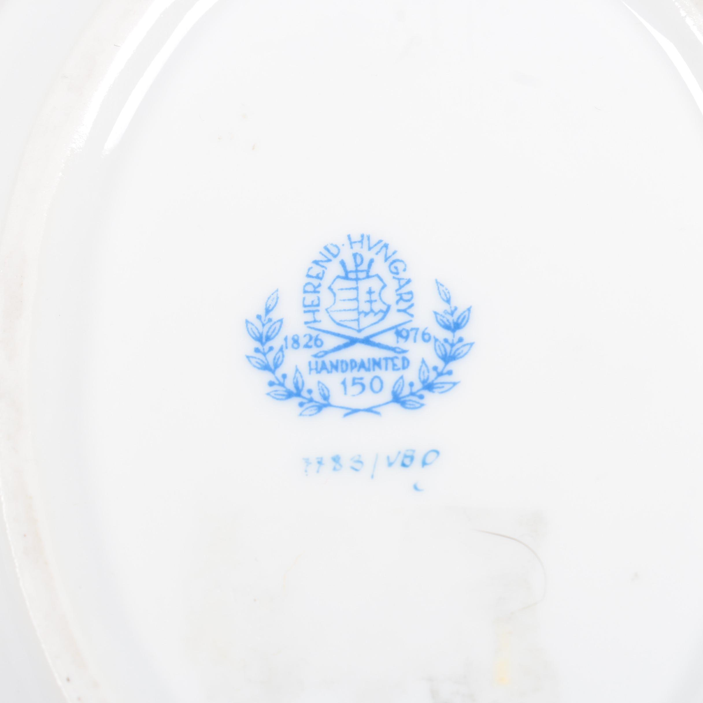 Herend Hungary "Queen Victoria" Ash Receiver