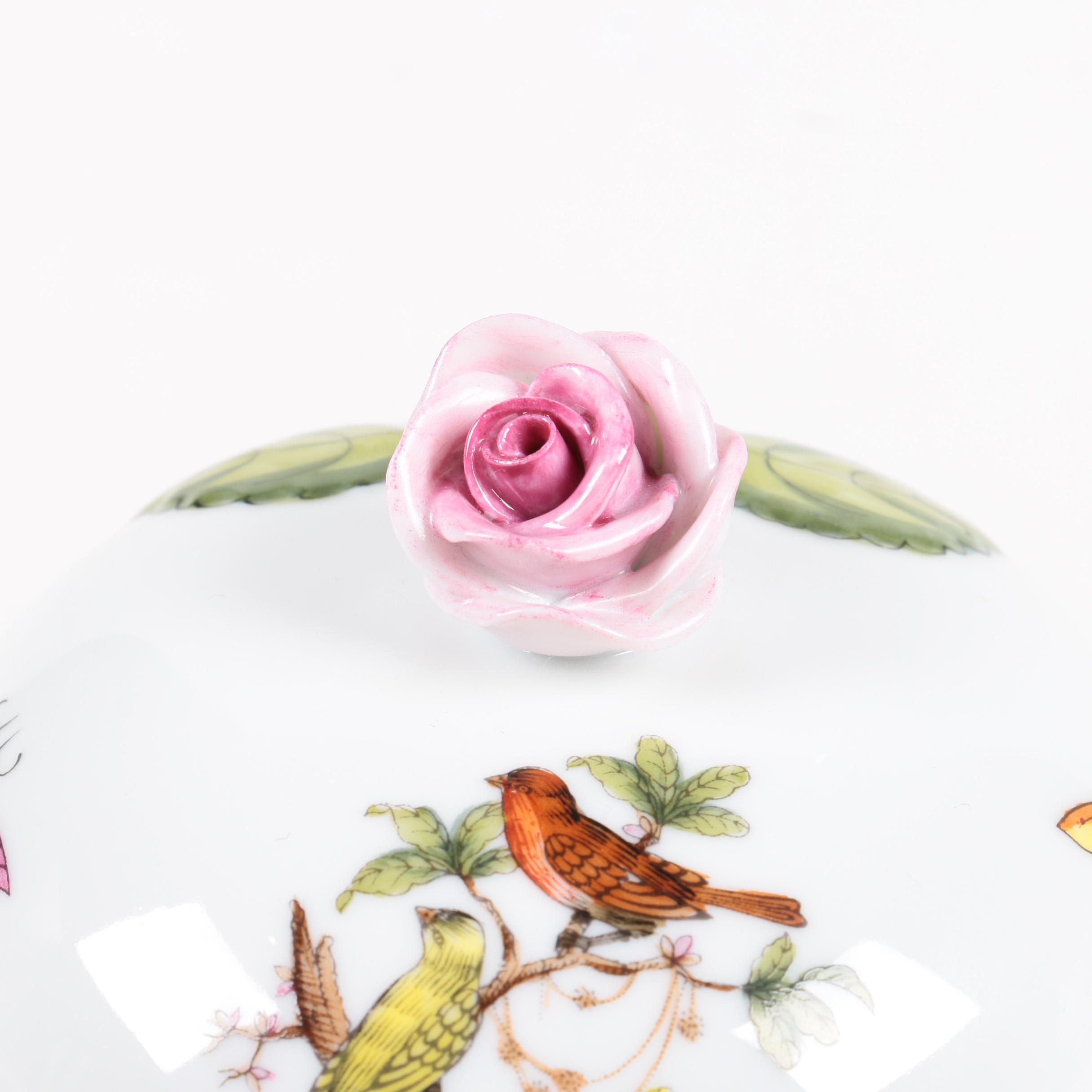 Herend Hungary "Rothschild Bird" Trinket Box