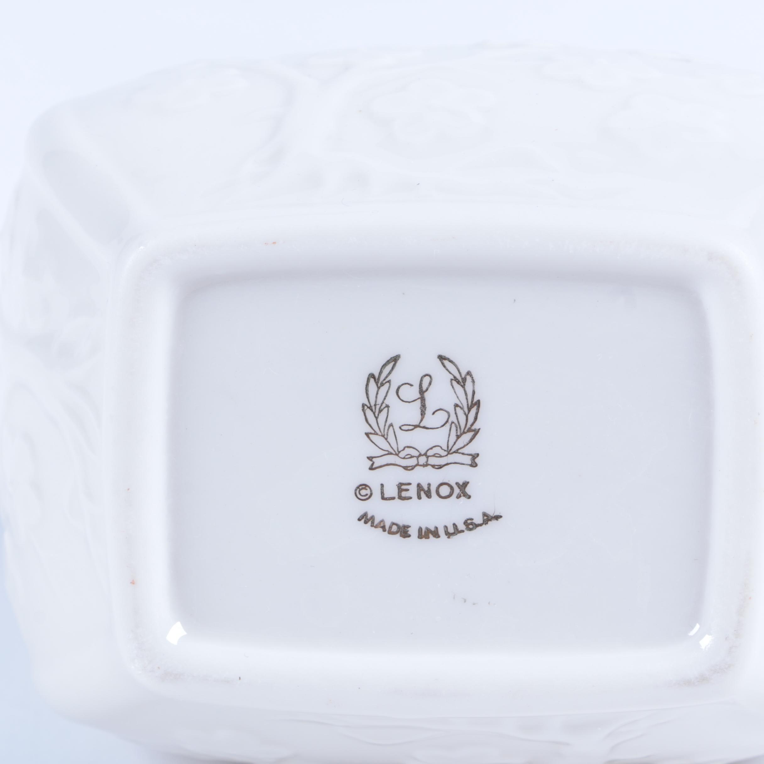 Lenox Vase and Heart Shaped Picture Frame