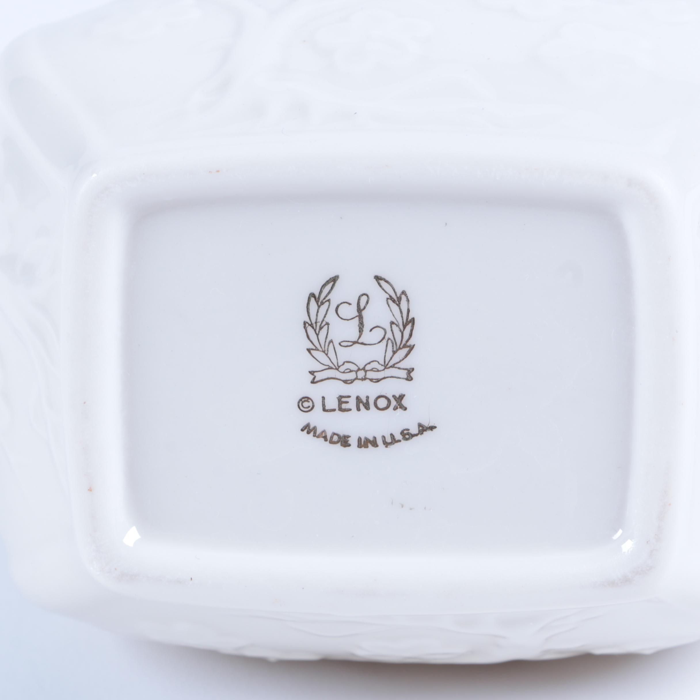 Lenox Vase and Heart Shaped Picture Frame