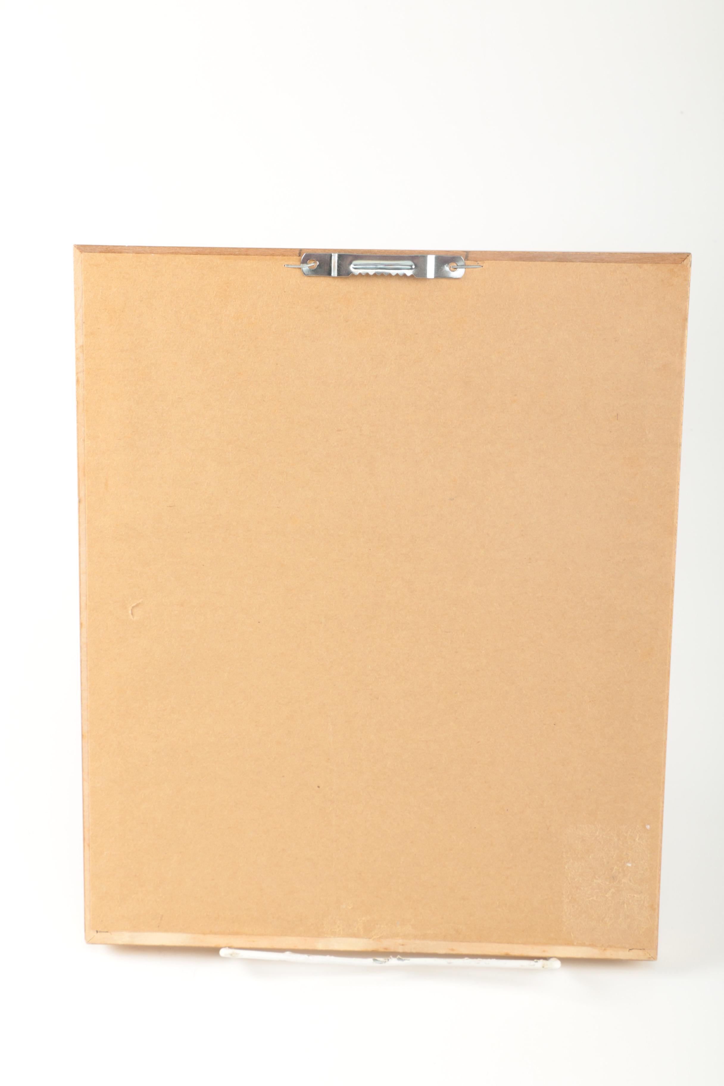 Lenox Christmas Plate and Framed Picture