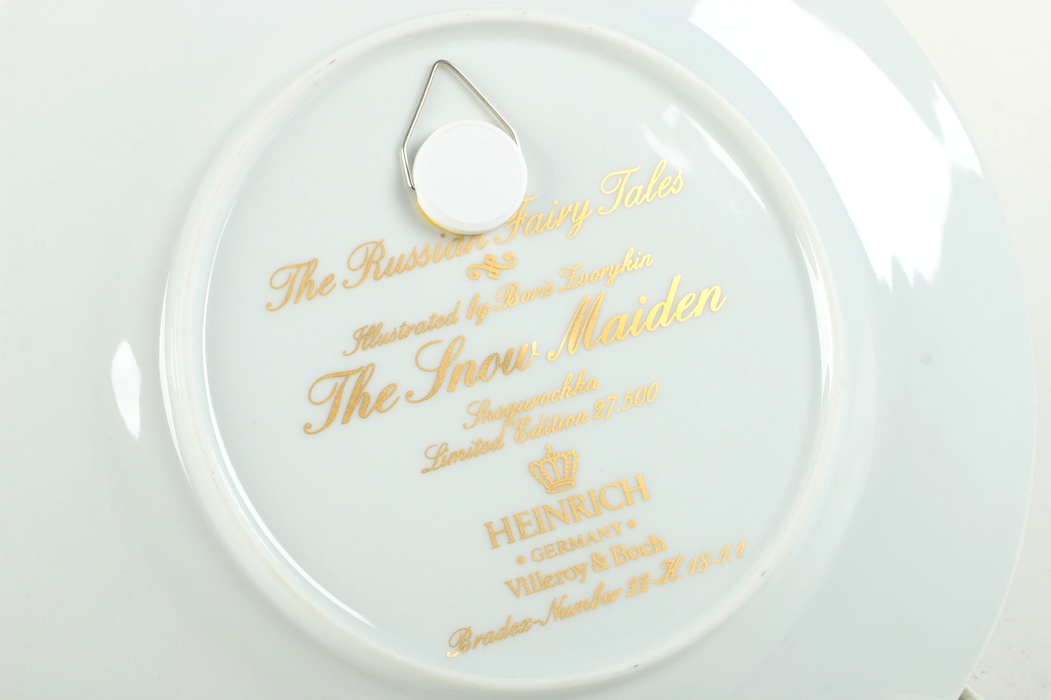 Heinrich Porzellan "Russian Fariy Tales" Decorated Plates