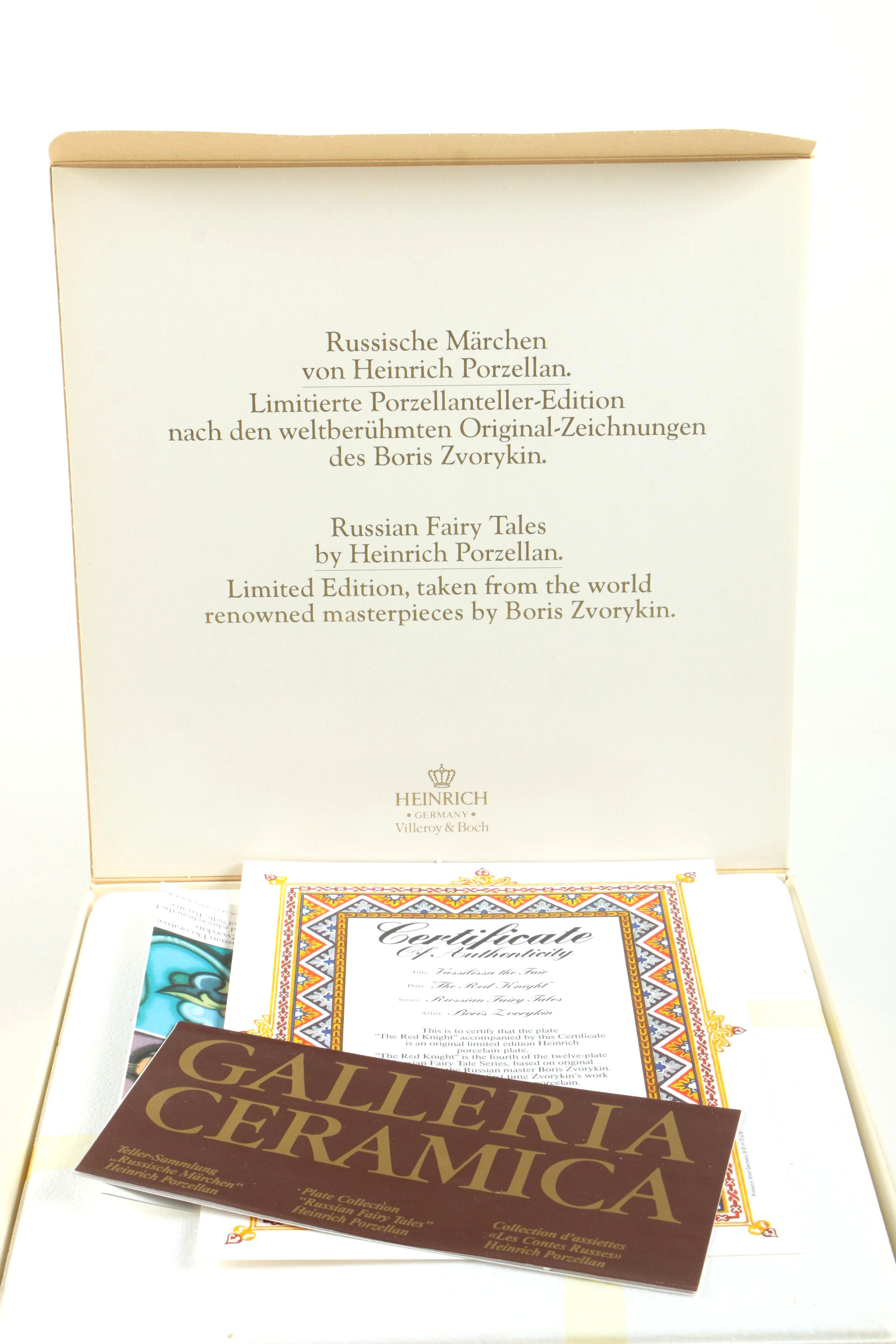 Heinrich Porzellan "Russian Fariy Tales" Decorated Plates