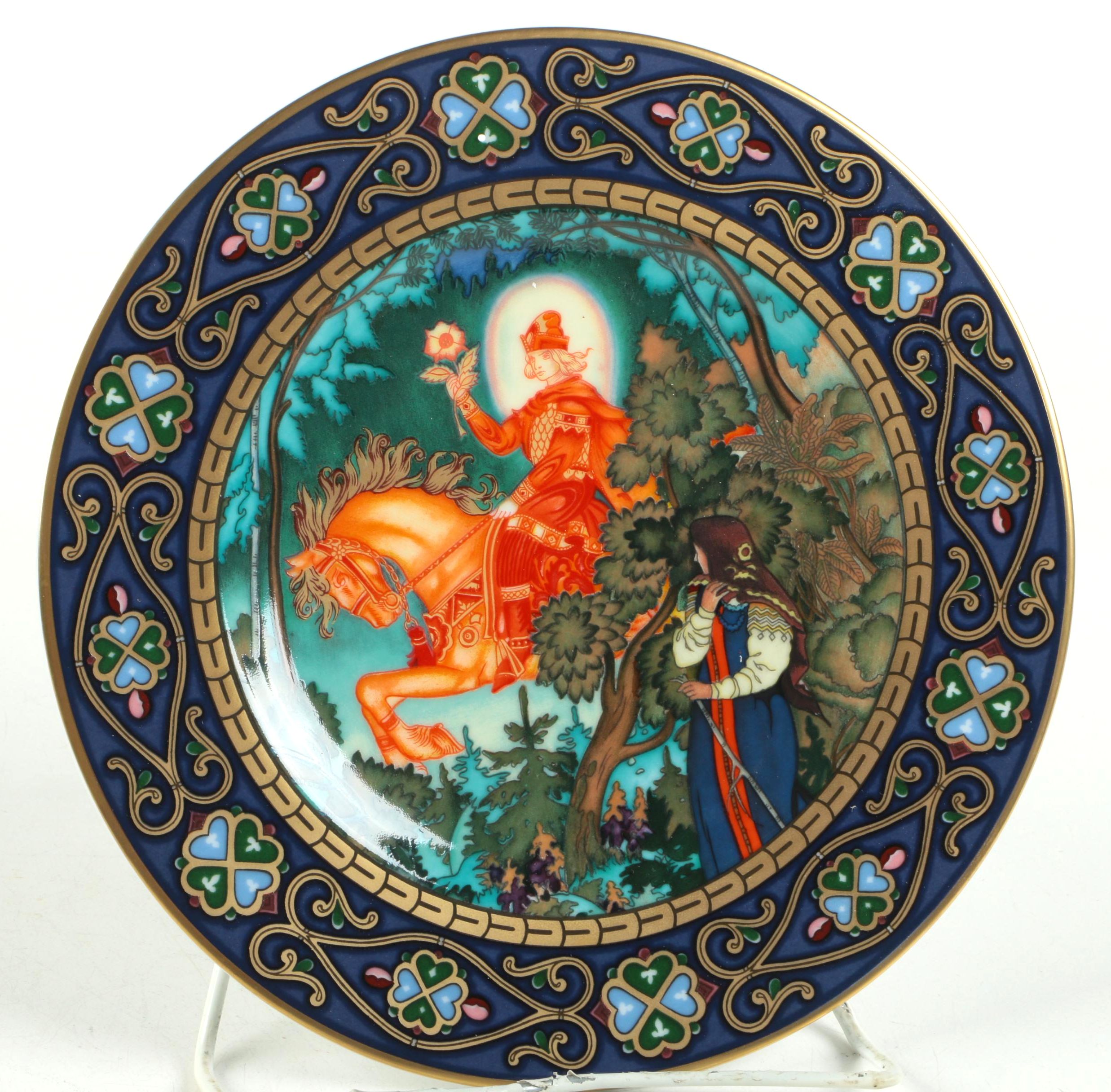 Heinrich Porzellan "Russian Fariy Tales" Decorated Plates