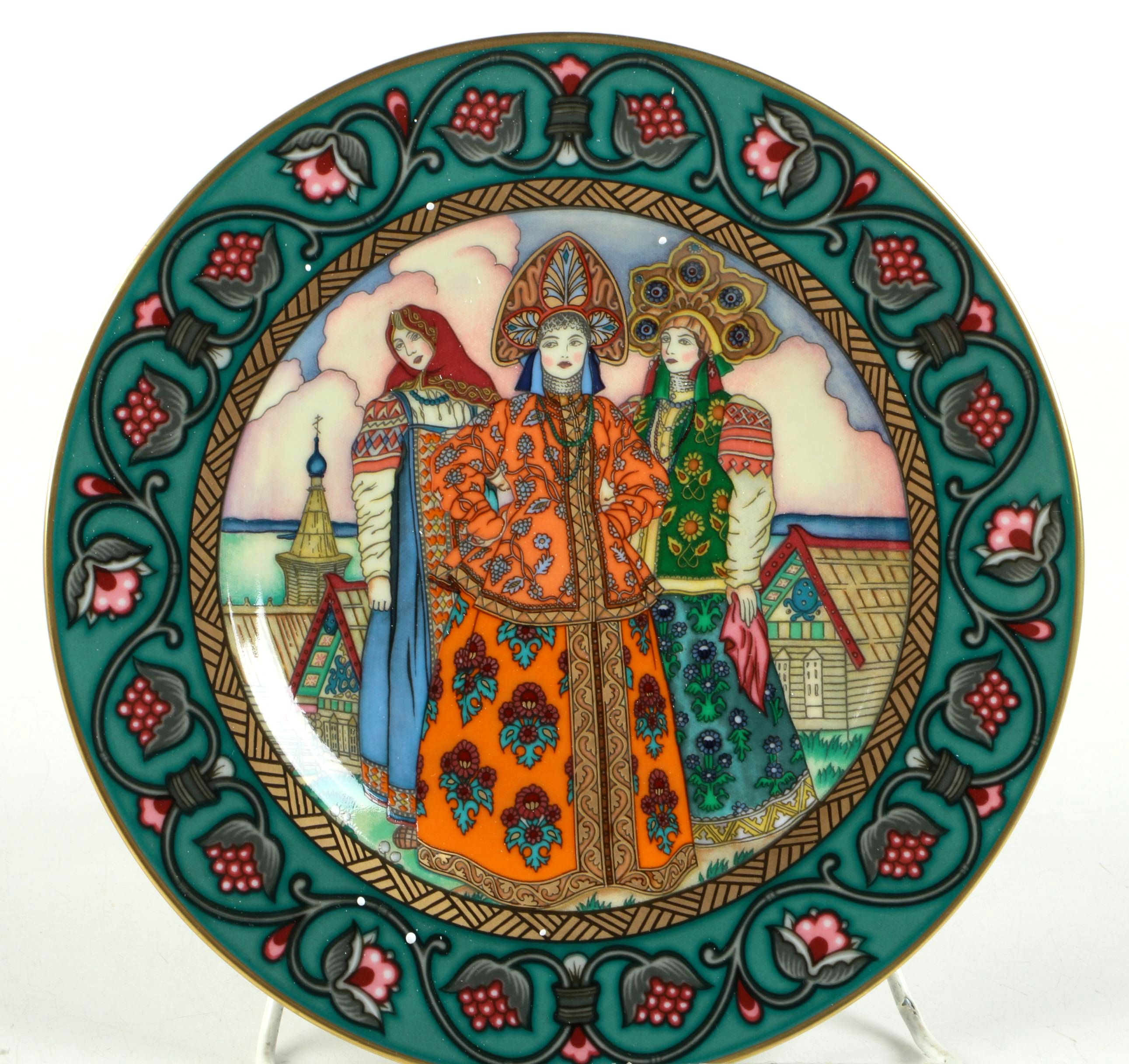 Heinrich Porzellan "Russian Fariy Tales" Decorated Plates