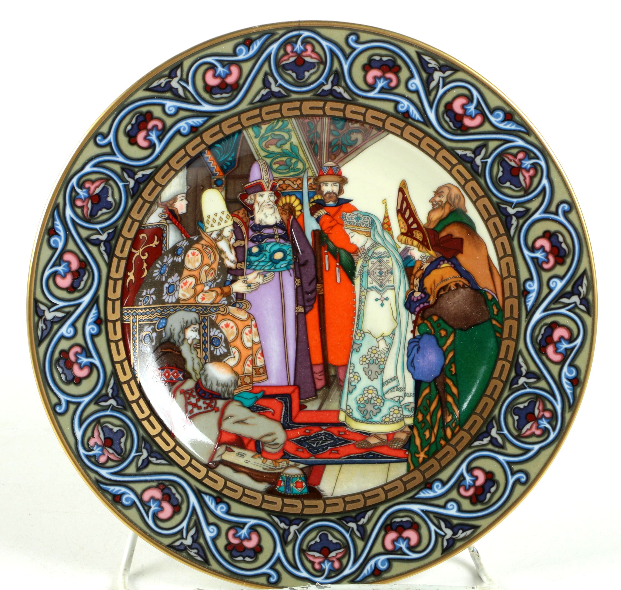 Heinrich Porzellan "Russian Fariy Tales" Decorated Plates