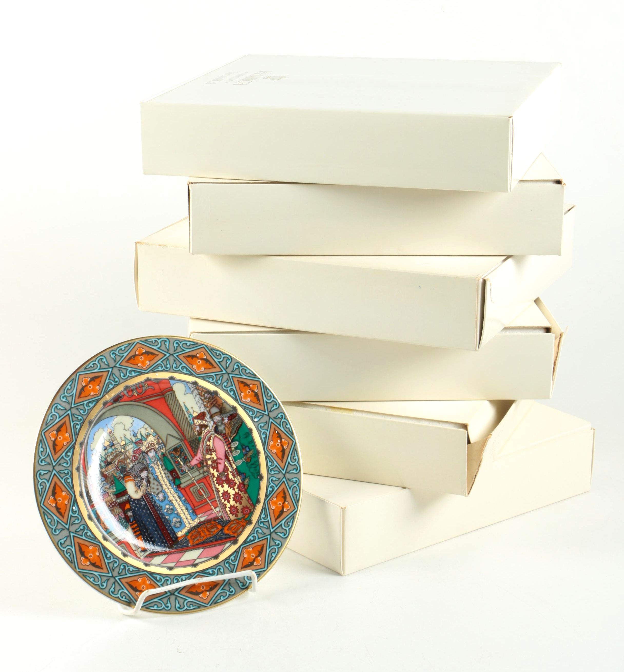 Heinrich Porzellan "Russian Fariy Tales" Decorated Plates