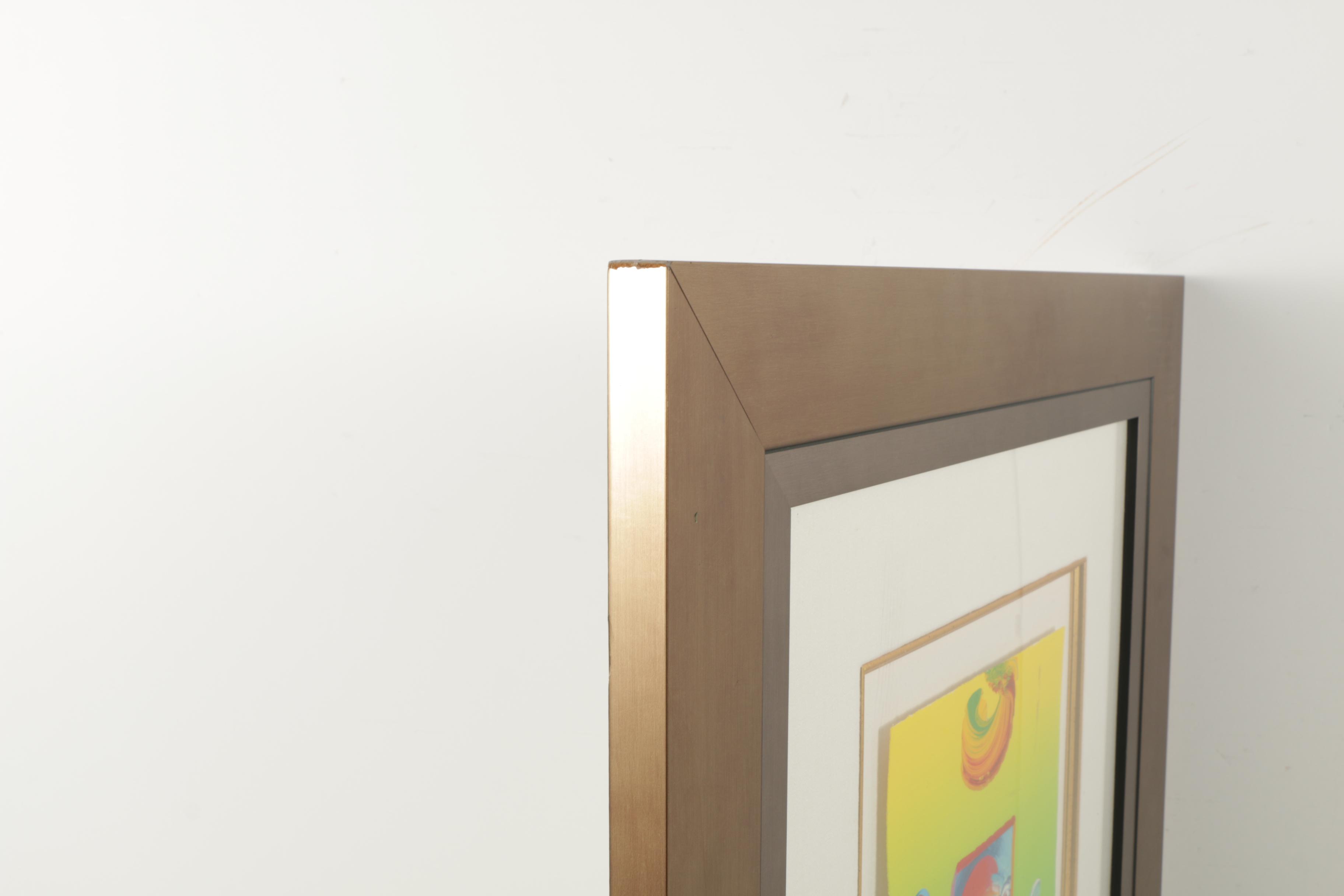 Peter Max Embellished Giclée Print on Paper "Without Borders"