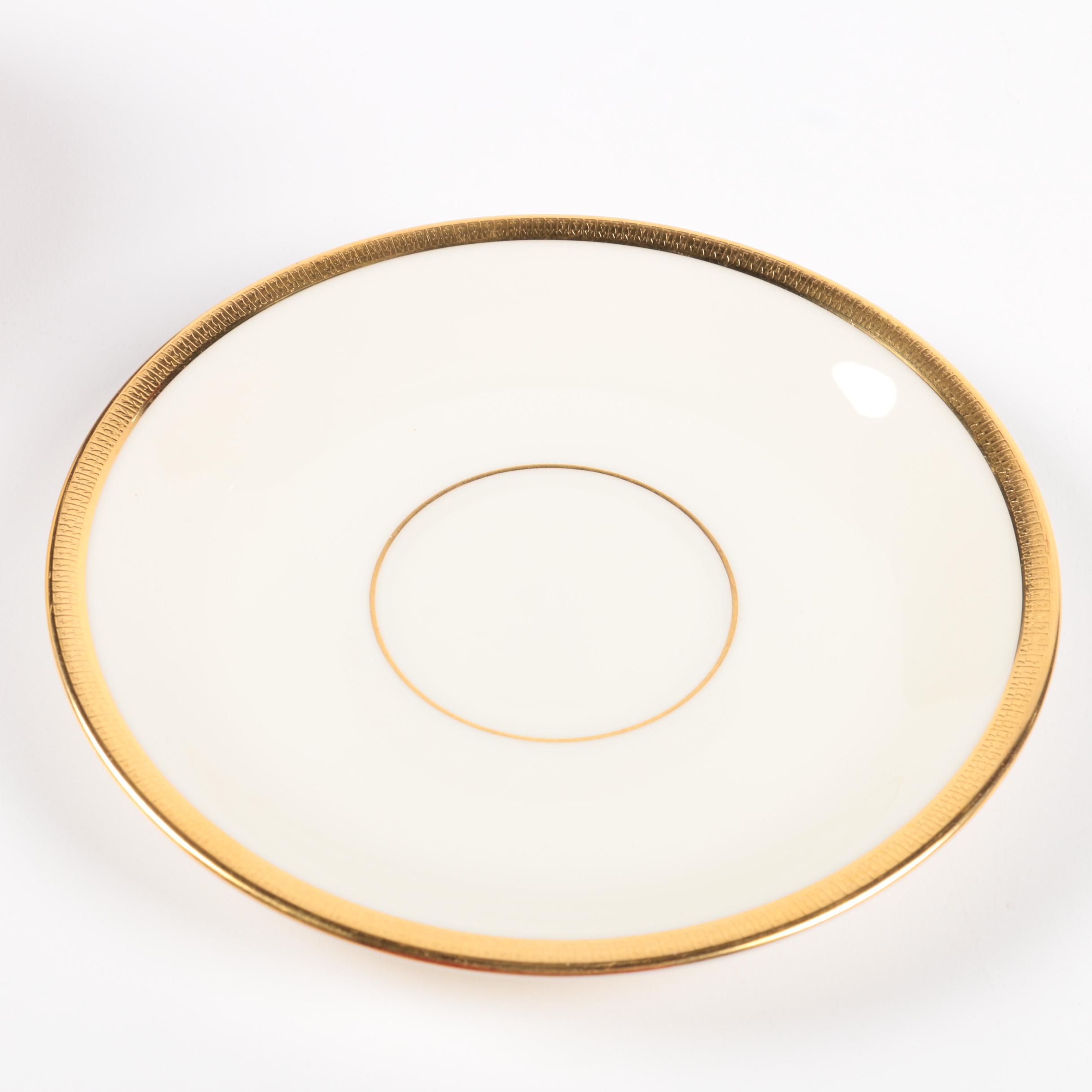 Lenox "Tuxedo" Teacups and Saucers