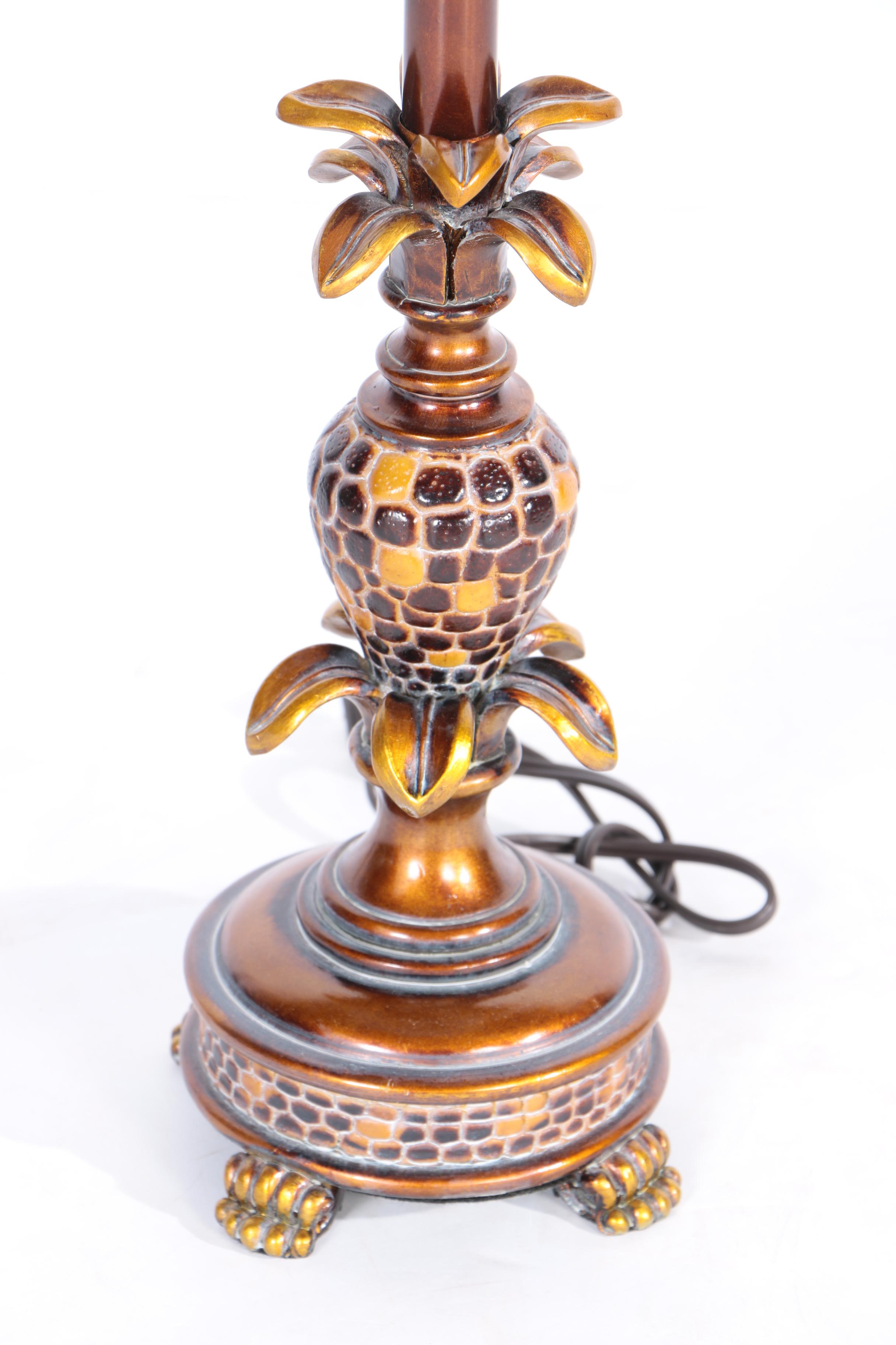 Mosaic Pineapple Motif Table Lamp