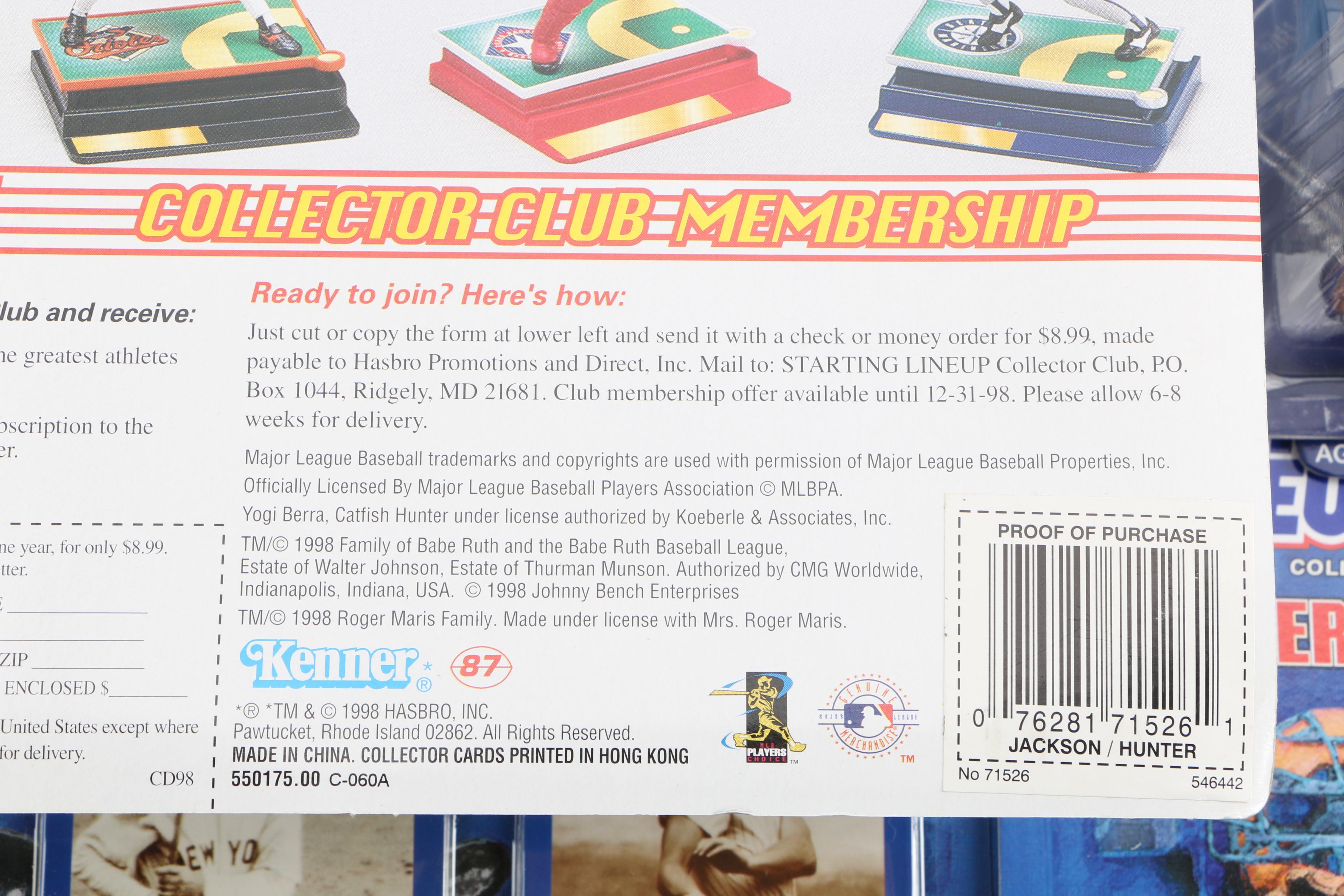 "Classic Doubles" Baseball Action Figures and Card Sets