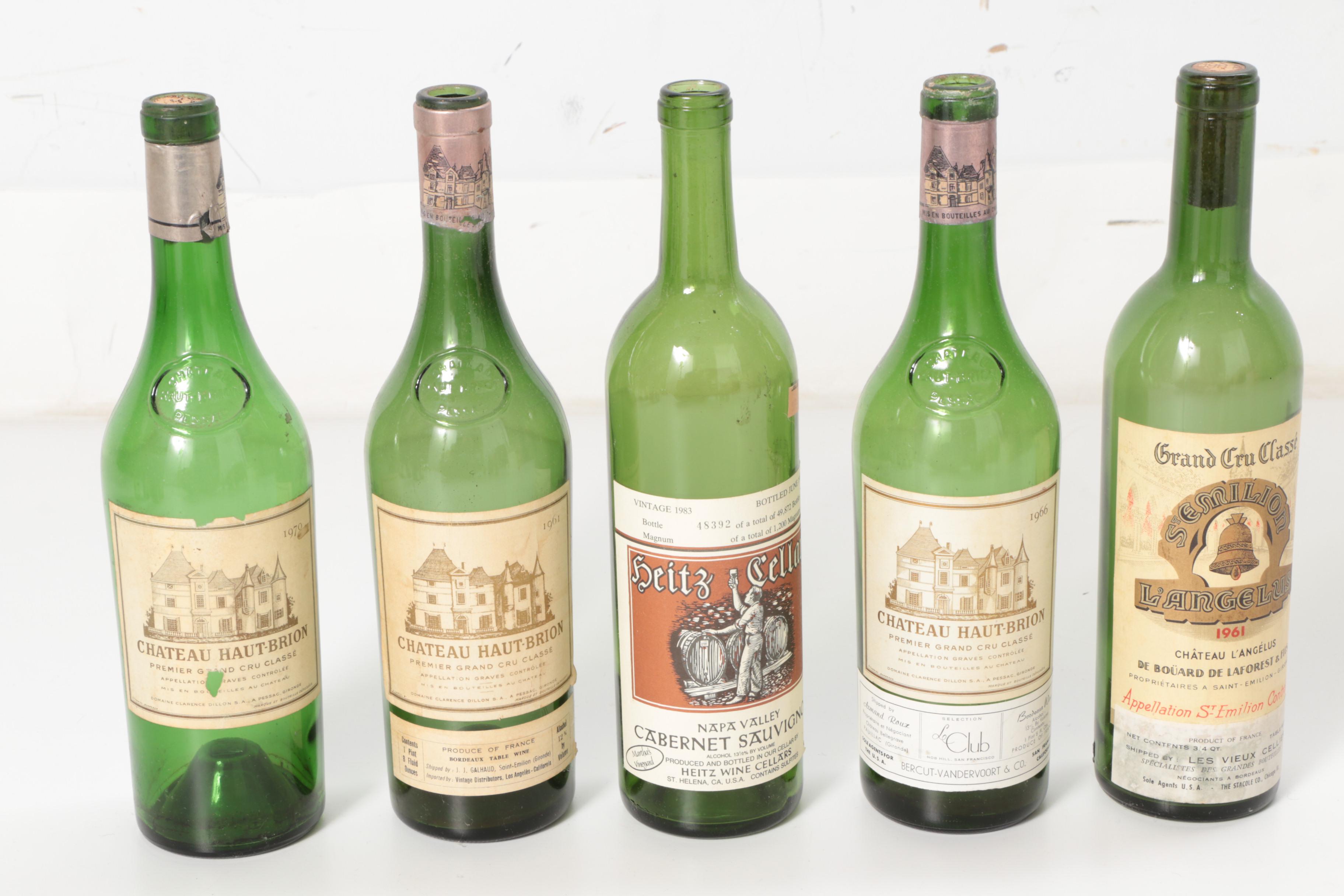 Vintage and Modern Wine Bottle Collection