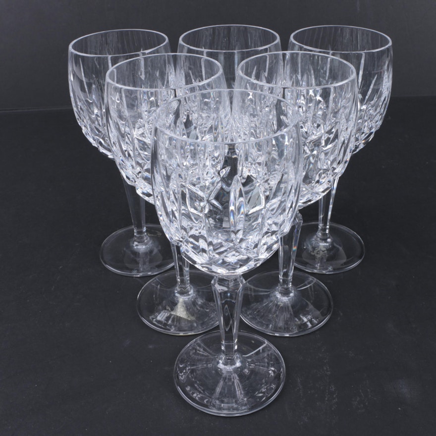 Cut Crystal Wine Glasses