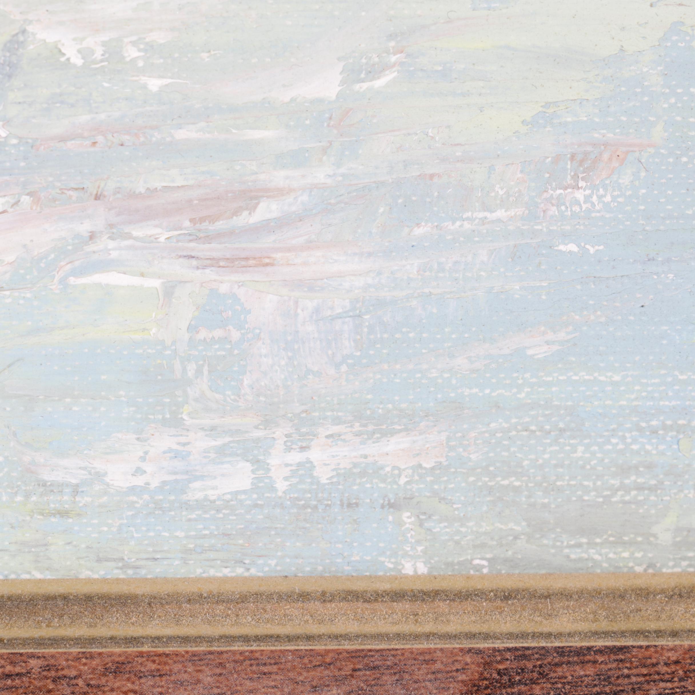 Gordon Abbot Oil on Board of a Seascape