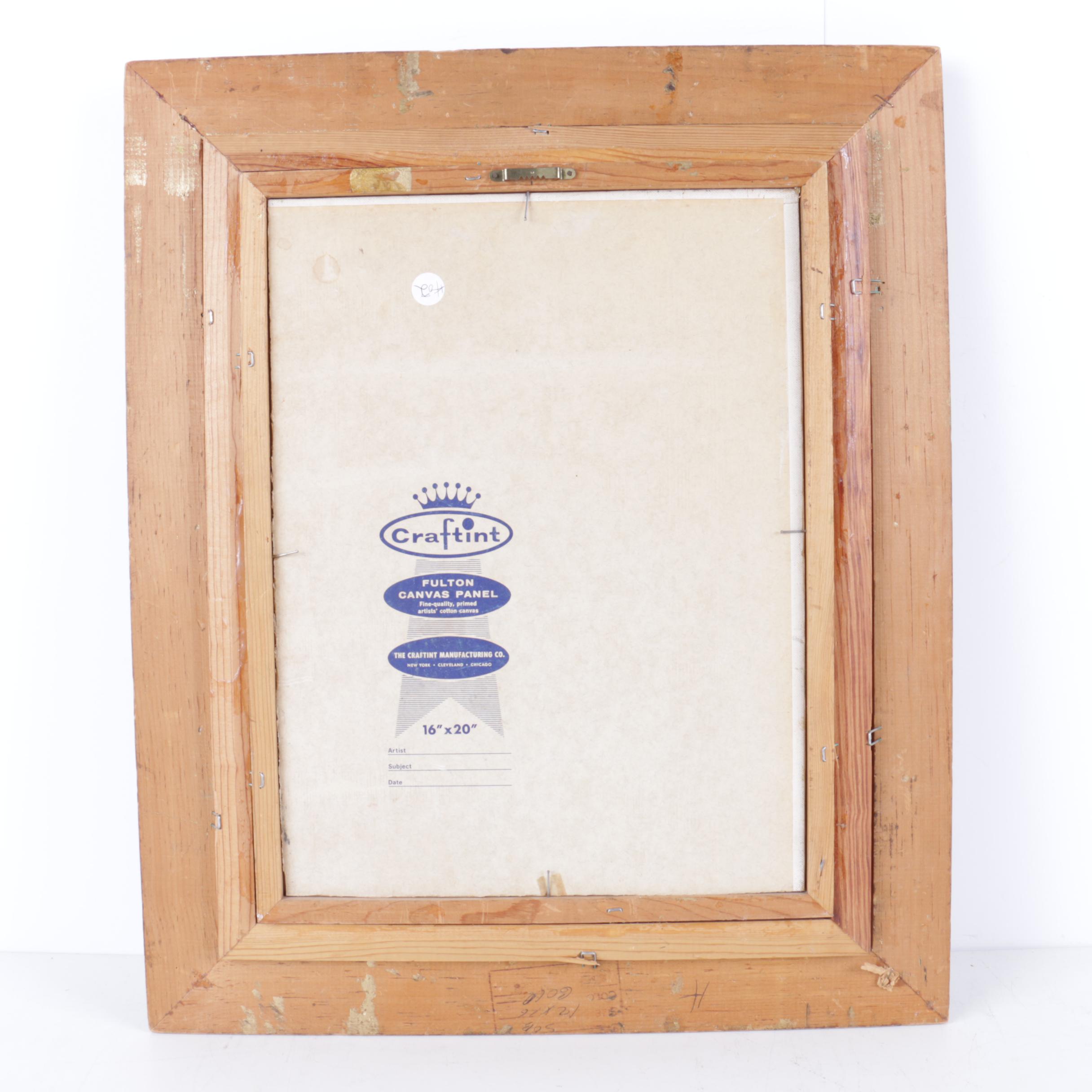 Jo Newman Oil Painting on Canvas Board of Flowers