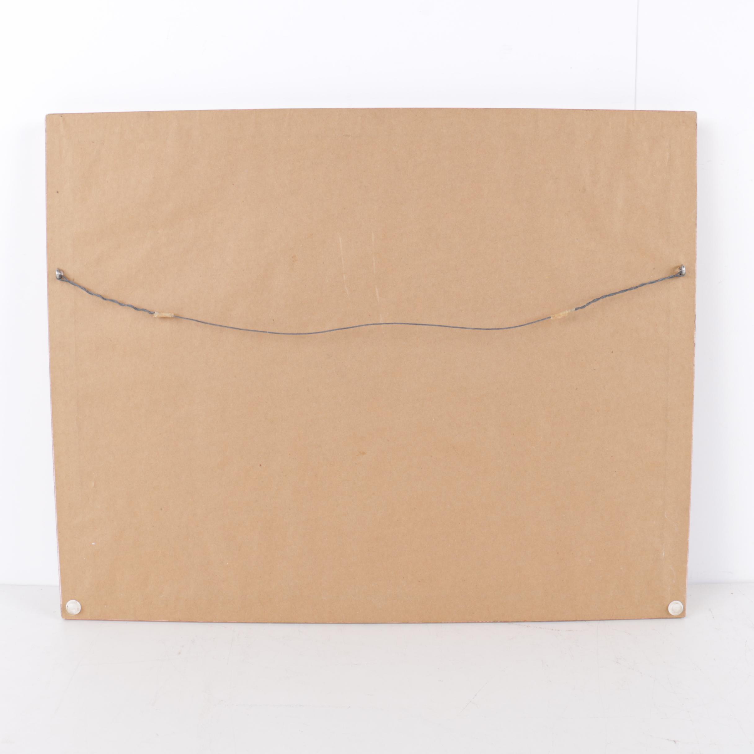 Mert Hand-Colored Reproduction Print of Parisian Scene